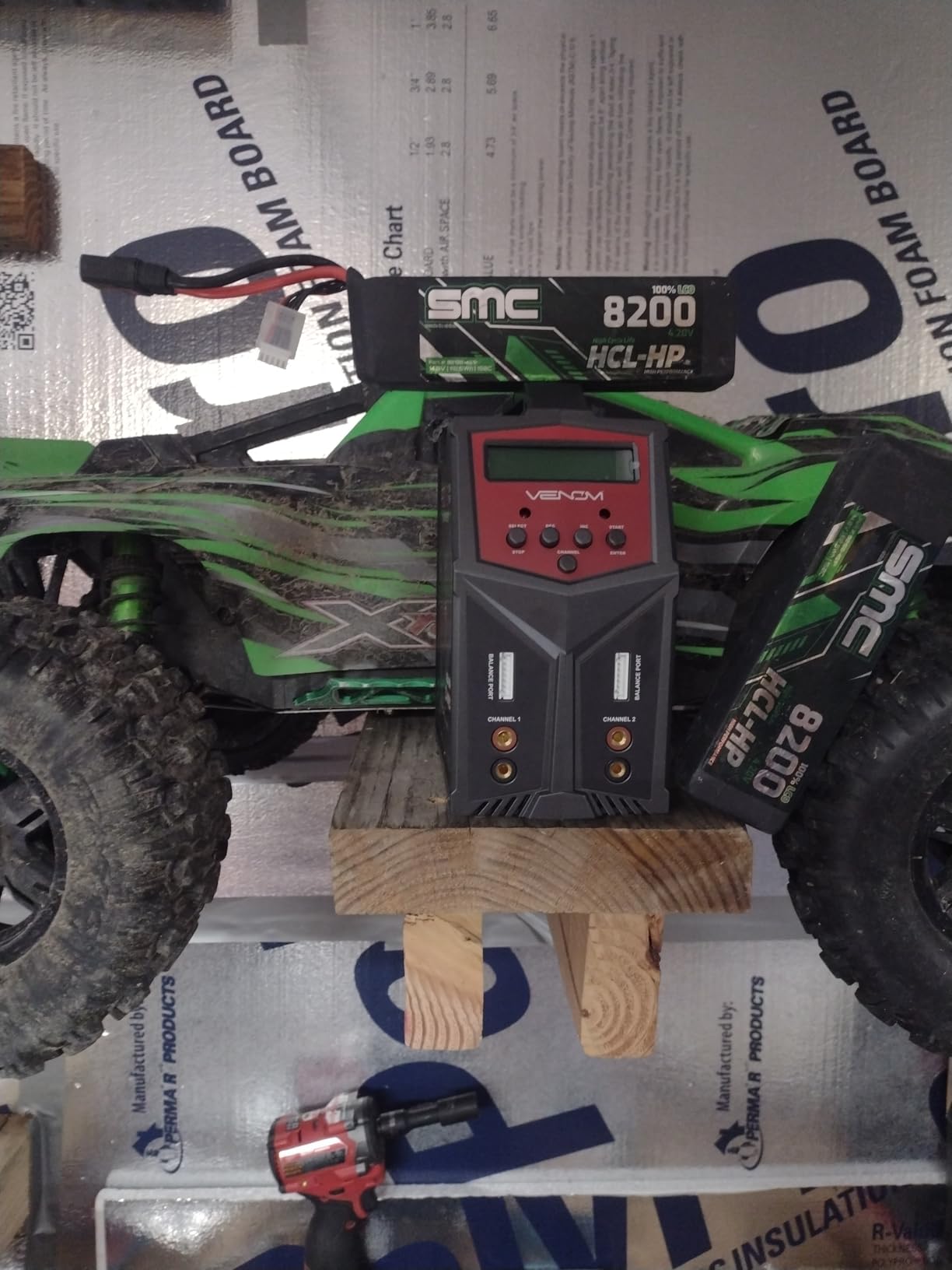 Venom Power Pro Duo LiPo Battery Charger - LCD Screen, Charging Leads - Balance Charger & Discharger for LiPo, LiHV, Li-Ion, Life, NiMH, NiCD, Pb Batteries - Power Supply for 1S- 6S, Drone & RC Cars customer photo 2