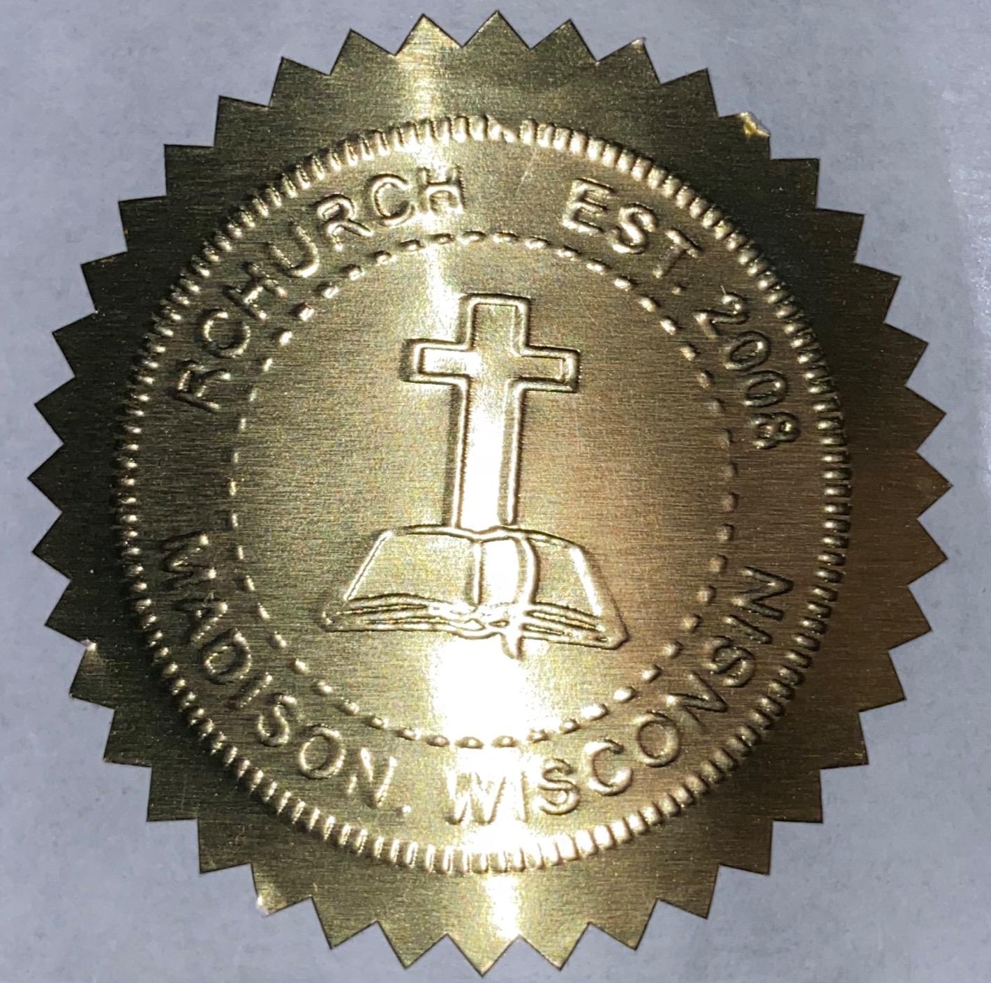 Custom Official Seal Embosser (1.63 inch x 1.63 inch) - Personalized Book & Library Embossing Stamp - Raised Paper Imprint Seal for Office, Library, Classroom & Certificates customer photo 2