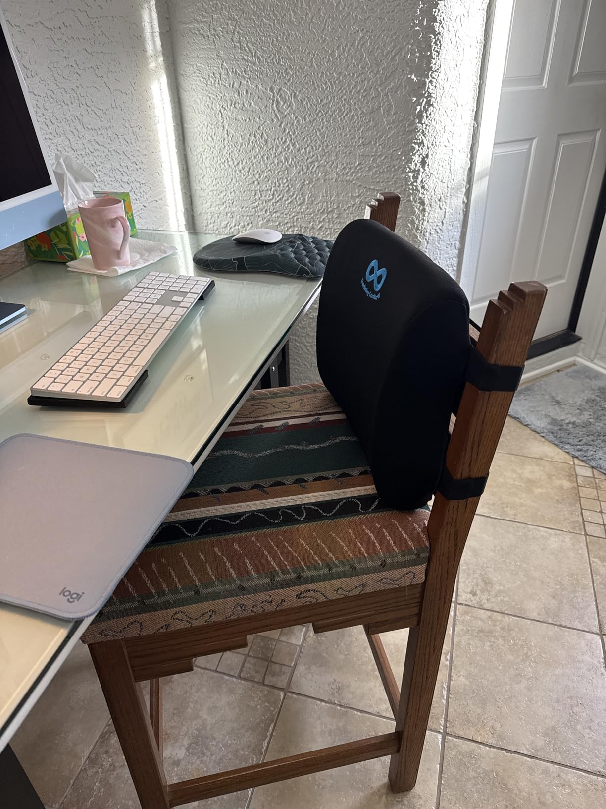 Everlasting Comfort Lumbar Support Pillow for Office Chair - Memory Foam Back Cushion for Car Seat - Promotes Better Posture, Back Pain Relief - Ideal Gaming and Desk Chairs Work and Home Essentials customer photo 2