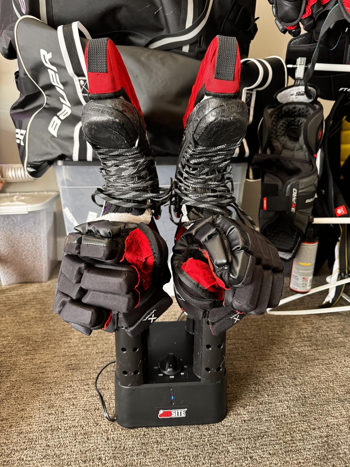 Boot Dryer - Mighty Dry with Heat Blower Fan - Fast Glove & Shoe Dryer - Helps Reduce Odor customer photo 1