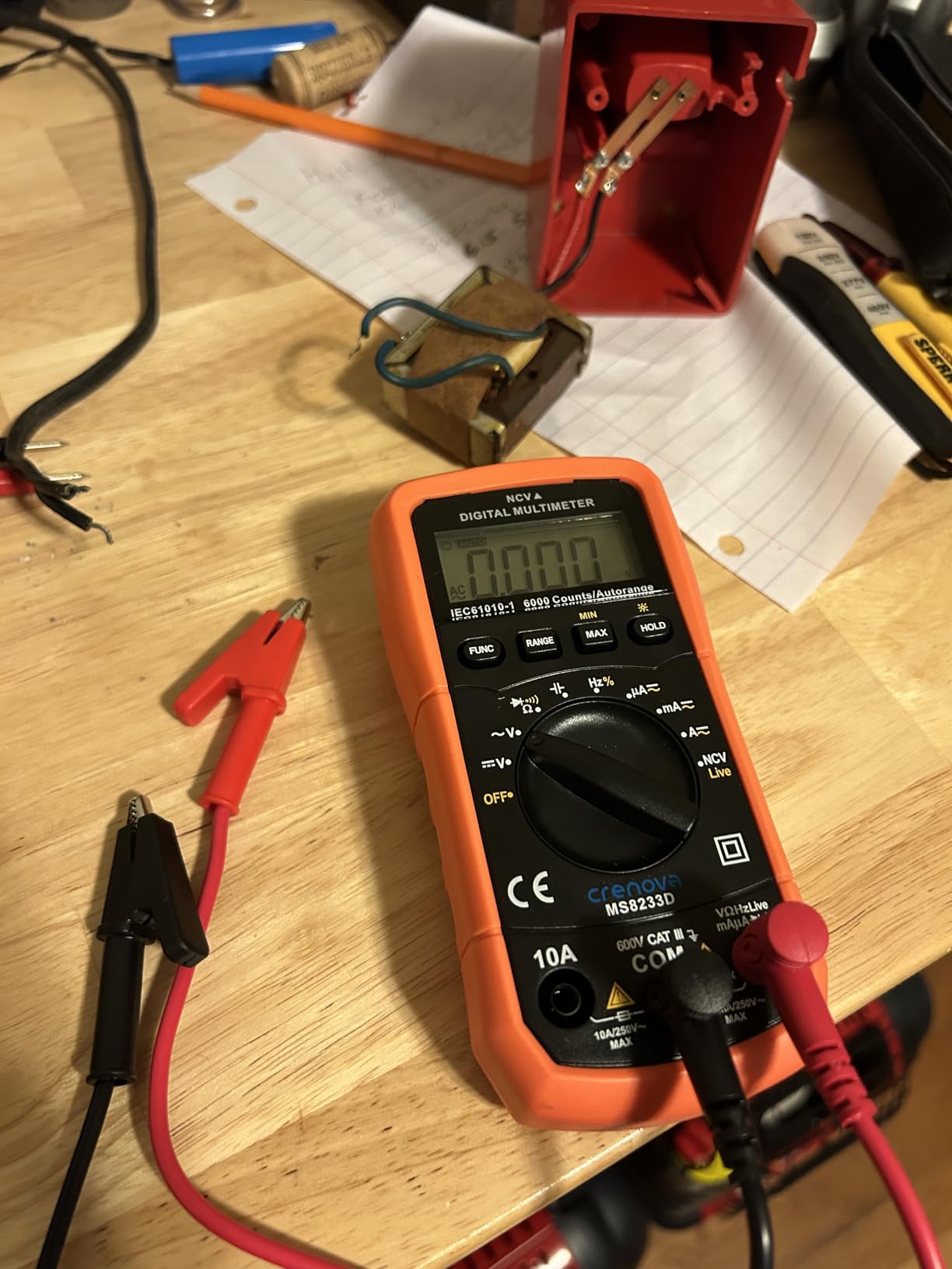 AstroAI Digital Multimeter Tester 2000 Counts with DC AC Voltmeter and Ohm Volt Amp Meter; Measures Voltage, Current, Resistance, Continuity and Diode customer photo 1