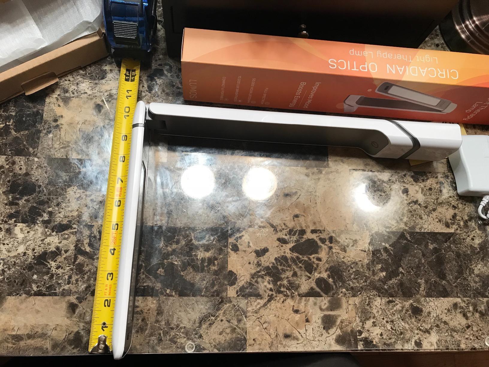 Circadian Optics Lumos 2.0 Bright Light Therapy Desk Lamp | As Seen On Shark Tank | Ultra Powerful 10,000 LUX Brightness | 5500K Color Mimics Noon Day Sun | Improve Your Mood, Sleep, Energy & Focus customer photo 2