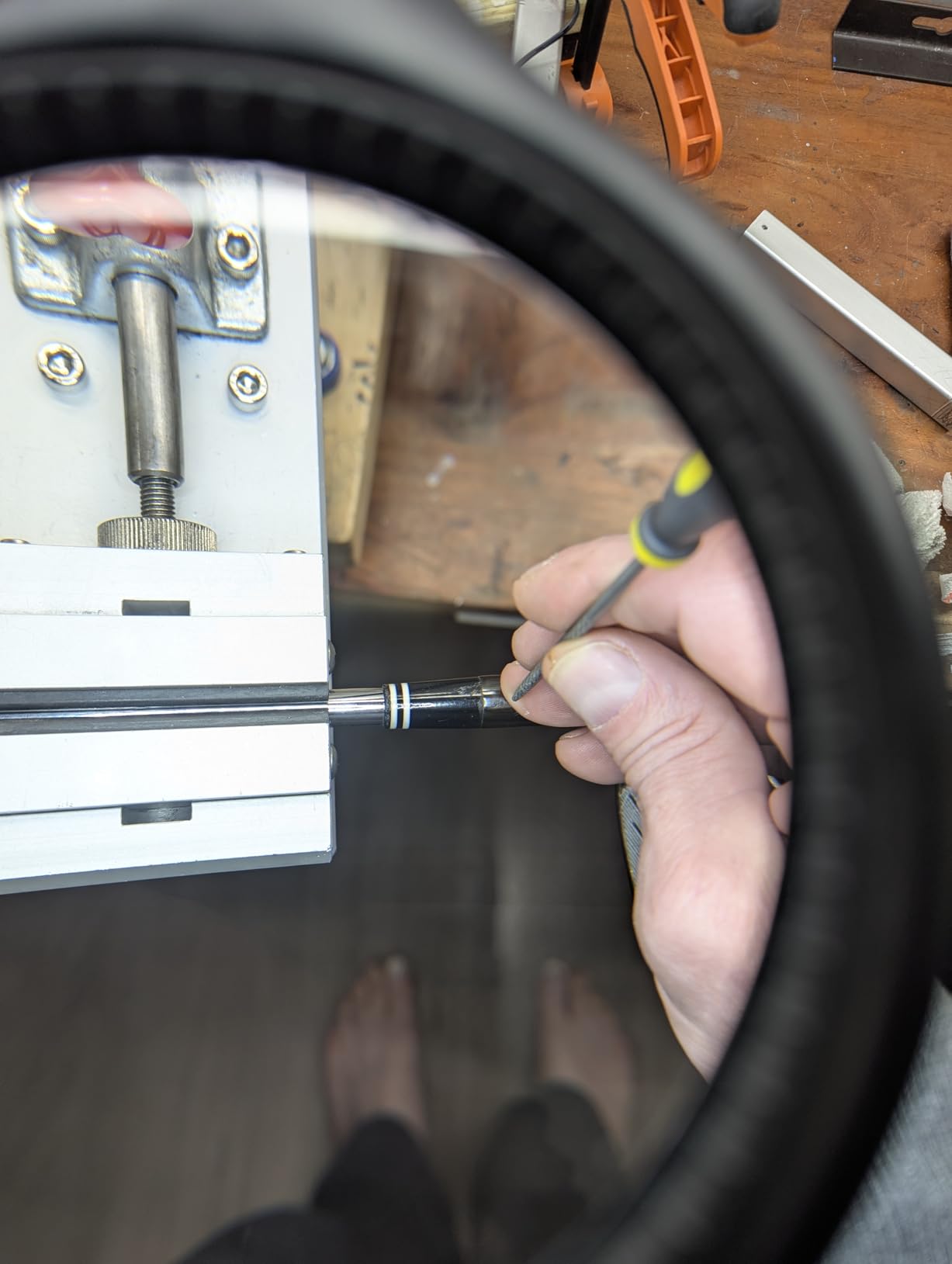 Brightech LightView Pro Flex 2 in 1 Magnifying Desk Lamp, 1.75x Light Magnifier, Adjustable Magnifying Glass with Light for Crafts, Reading, Close Work customer photo 2