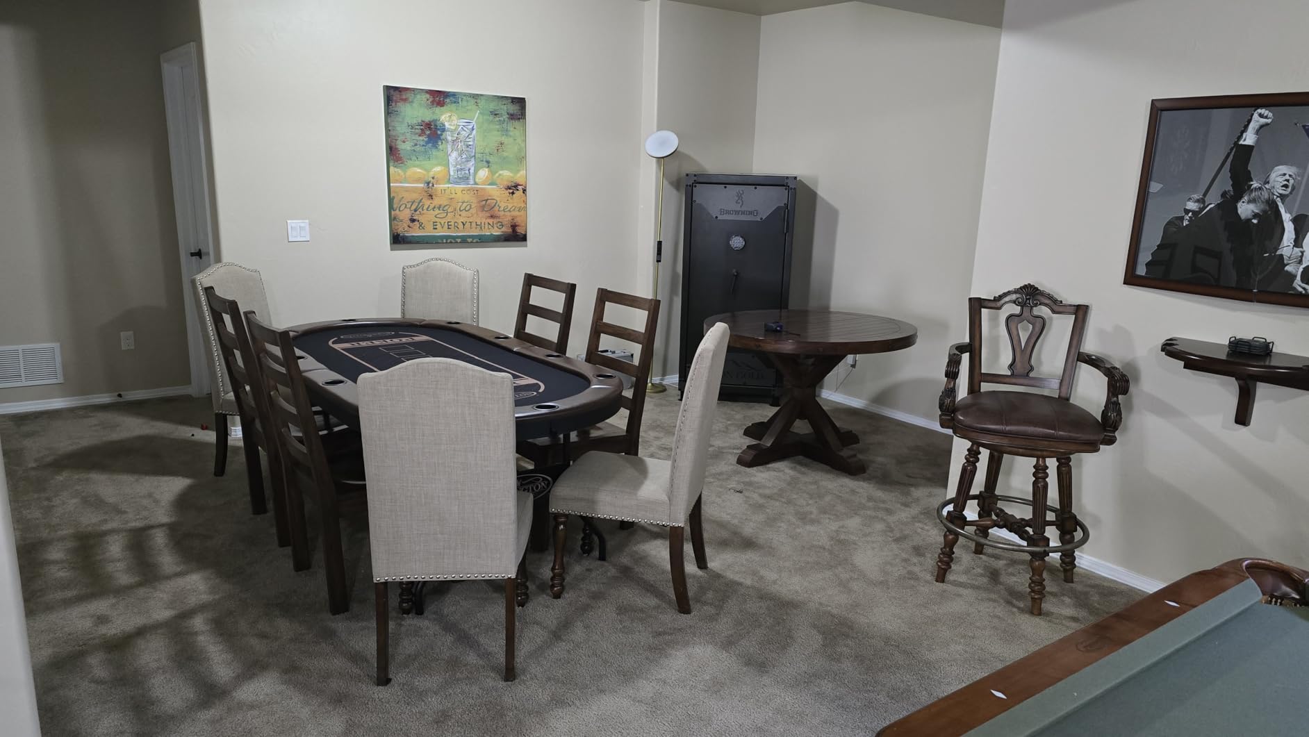 Barrington Poker Multiple Styles Folding Poker Table & Poker Table Top/Dining Table Collection, Durable Padded Rail Tables with Felt Playing Surface, Perfect for Texas Holden Games customer photo 1