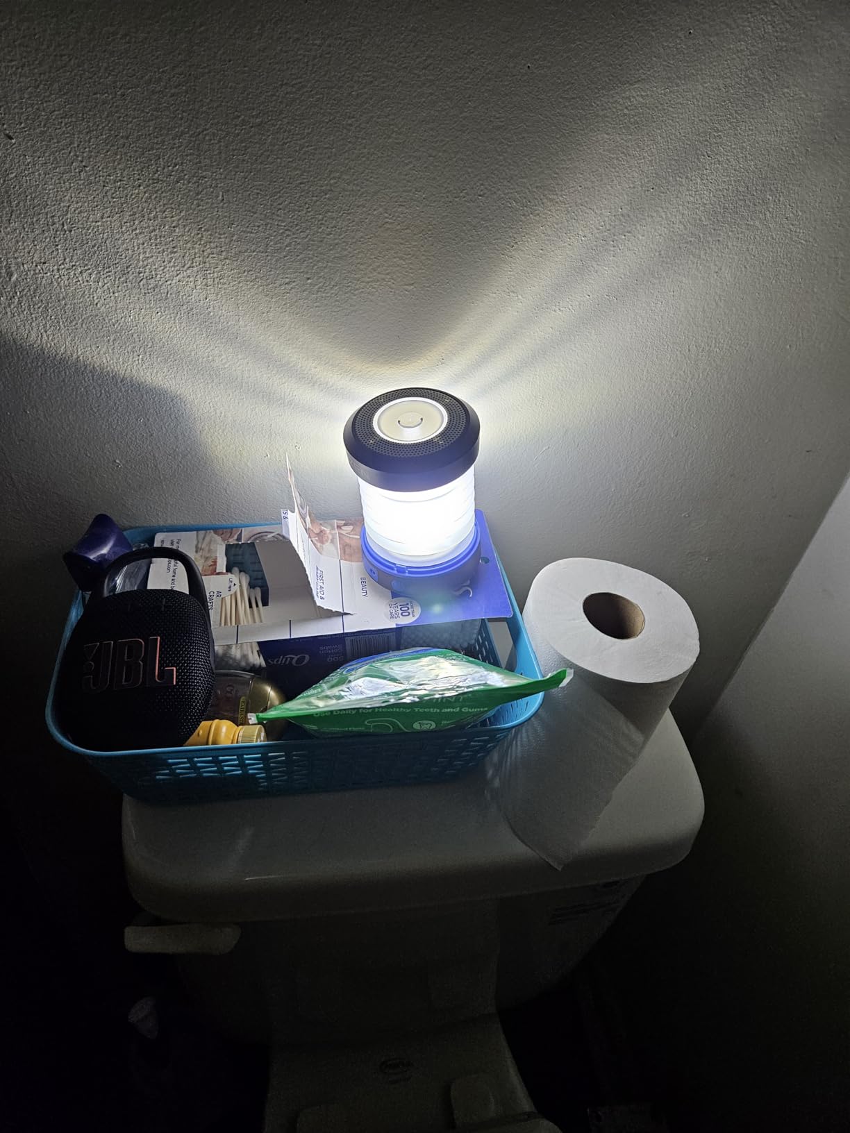 Kizen Outdoor Solar Lantern - Solar or Plug Rechargeable Lantern - Collapsible LED Light for Power Outages - Camping Essential Lamp for Tent Light, Hanging, or Flashlight customer photo 2