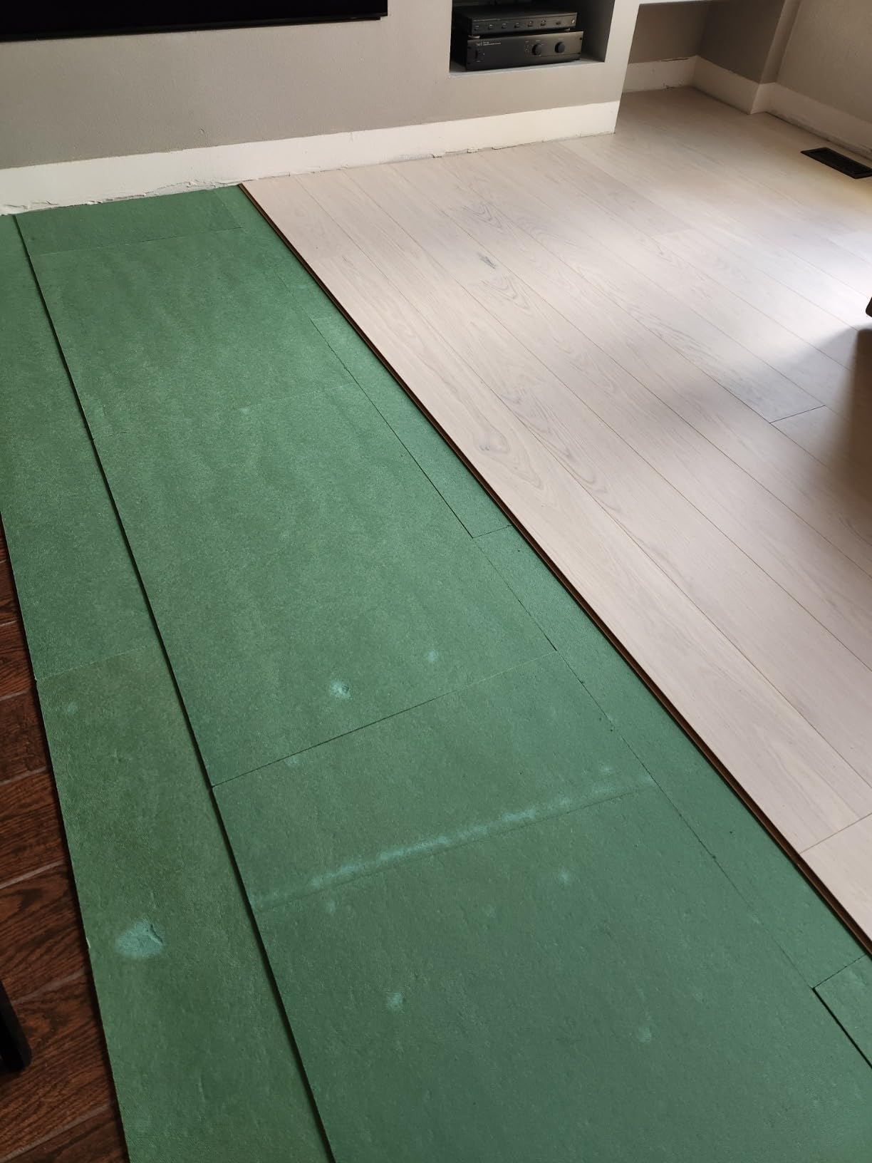 Wood Fiber Flooring Underlayment, 6mm (1/4 Inch) Thickness - 90 Sq Ft, Natural Soundproofing Insulation, for Laminate, Vinyl, LVT, LVP, or Hardwood customer photo 1