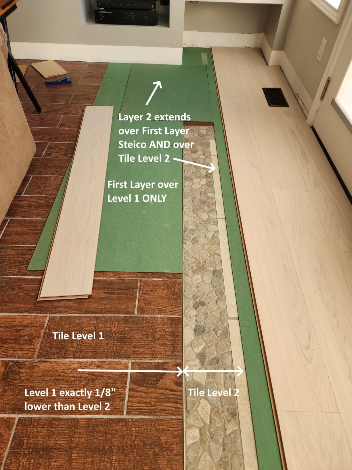 Wood Fiber Flooring Underlayment, 6mm (1/4 Inch) Thickness - 90 Sq Ft, Natural Soundproofing Insulation, for Laminate, Vinyl, LVT, LVP, or Hardwood customer photo 2