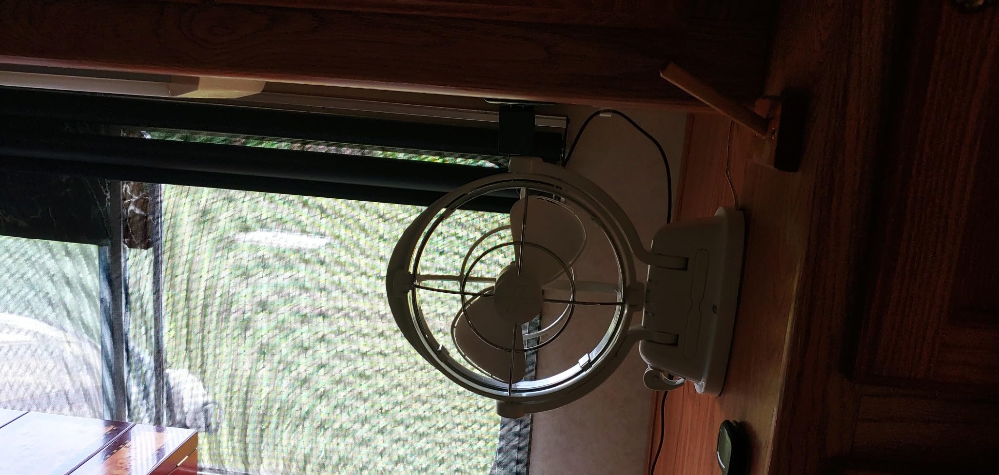 Sirocco II Fan from by Caframo. 12V/24V Auto-Sensing DC, Omnidirectional Low-Power Draw Fan for Boats and RVs. Hardwire Installation Required. Made in Canada. Black. customer photo 2