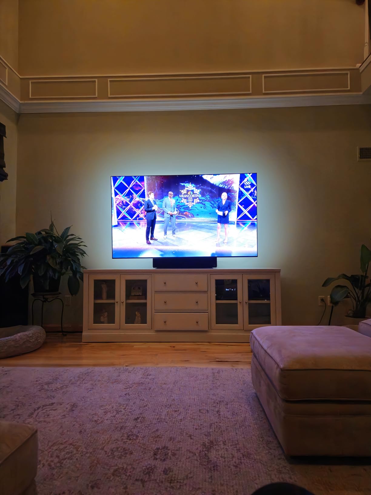 Luminoodle Color Bias Lighting, USB TV and Monitor Backlight LED Strip Lights Kit with Dimmer, Remote - 6.6 ft customer photo 1