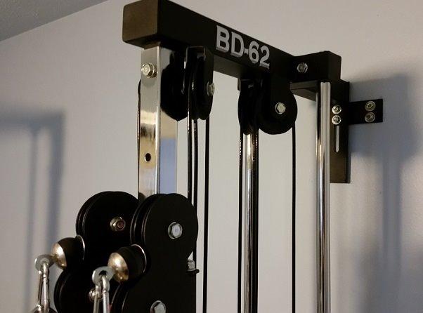 Valor Fitness Wall Mounted Cable Machine, Dual Adjustable Pulley System with 16 Height Positions, Space-Saving Home Gym Strength Training Equipment customer photo 1