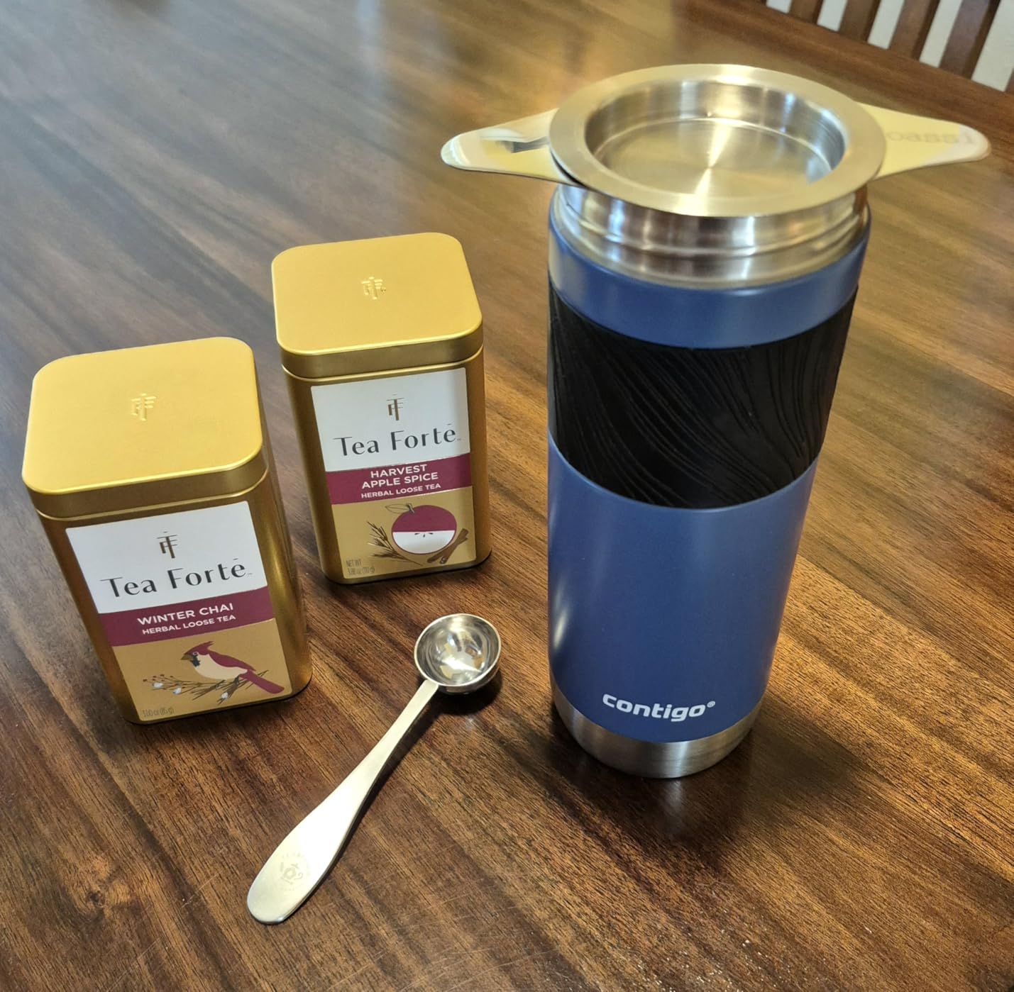 Extra Fine 18/8 Stainless Steel Tea Infuser Mesh Strainer with Large Capacity & Perfect Size Double Handles for Hanging on Teapots, Mugs, Cups to Steep Loose Leaf Tea and Coffee customer photo 2