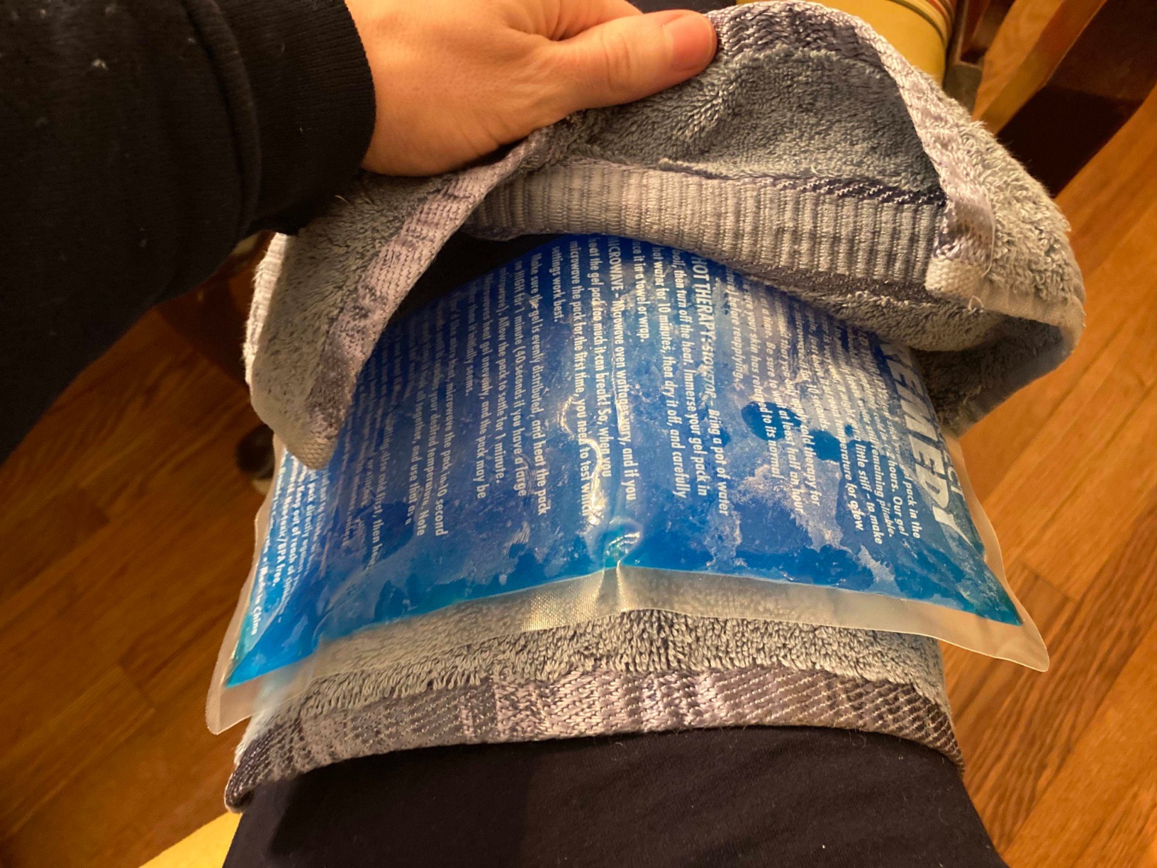 Perfect Remedy 2-Pack Gel Ice Packs for Injuries Reusable, Hot & Cold Pack That's Durable, Soft & Flexible, Fast Relief & Recovery (Blue, Reg 2PK) customer photo 2