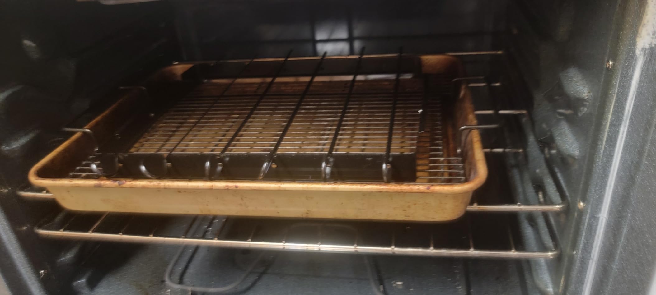 Nexgrill BBQ Rib Rack, Non-Stick Smoker Accessory for Outdoor Grilling & Cooking, Holds Up to 4 Racks of Ribs, Built-In Handles, Compatible with Grills, Smokers, and Ovens, Black - 530-0026 customer photo 1