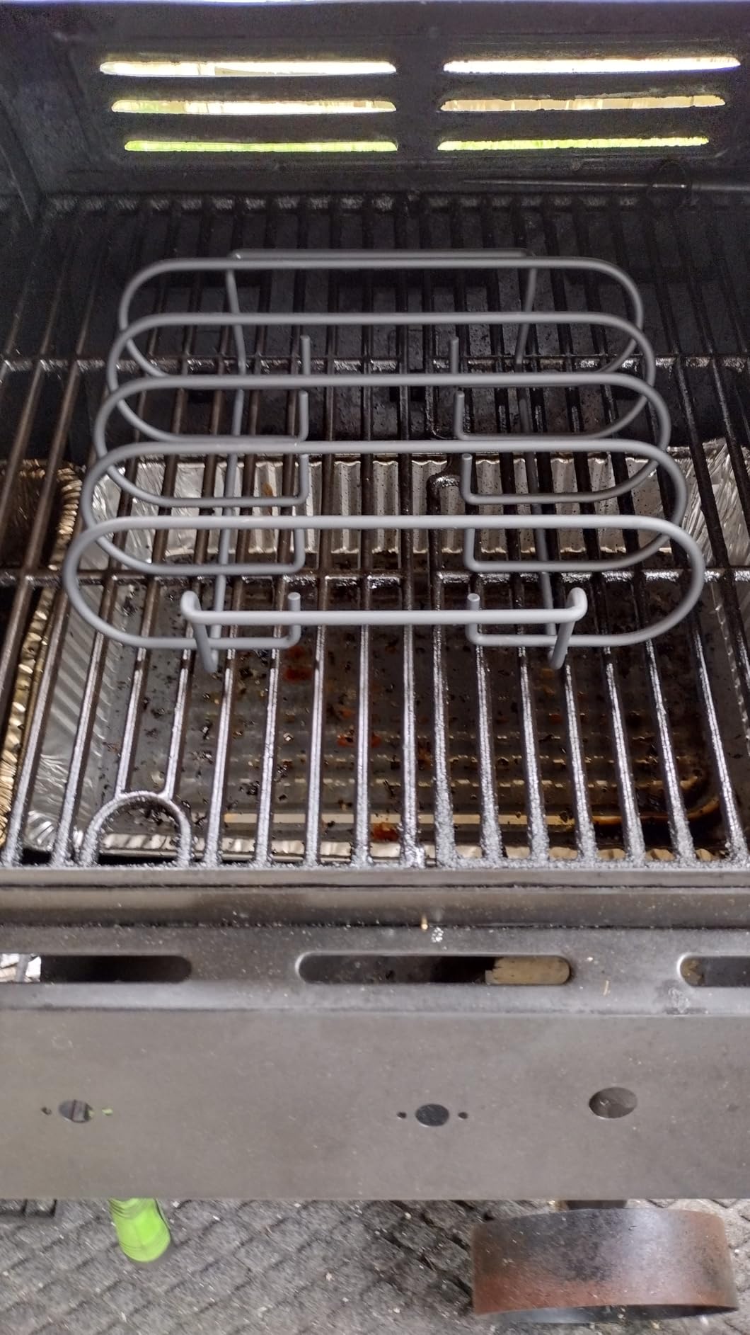 Nexgrill BBQ Rib Rack, Non-Stick Smoker Accessory for Outdoor Grilling & Cooking, Holds Up to 4 Racks of Ribs, Built-In Handles, Compatible with Grills, Smokers, and Ovens, Black - 530-0026 customer photo 2