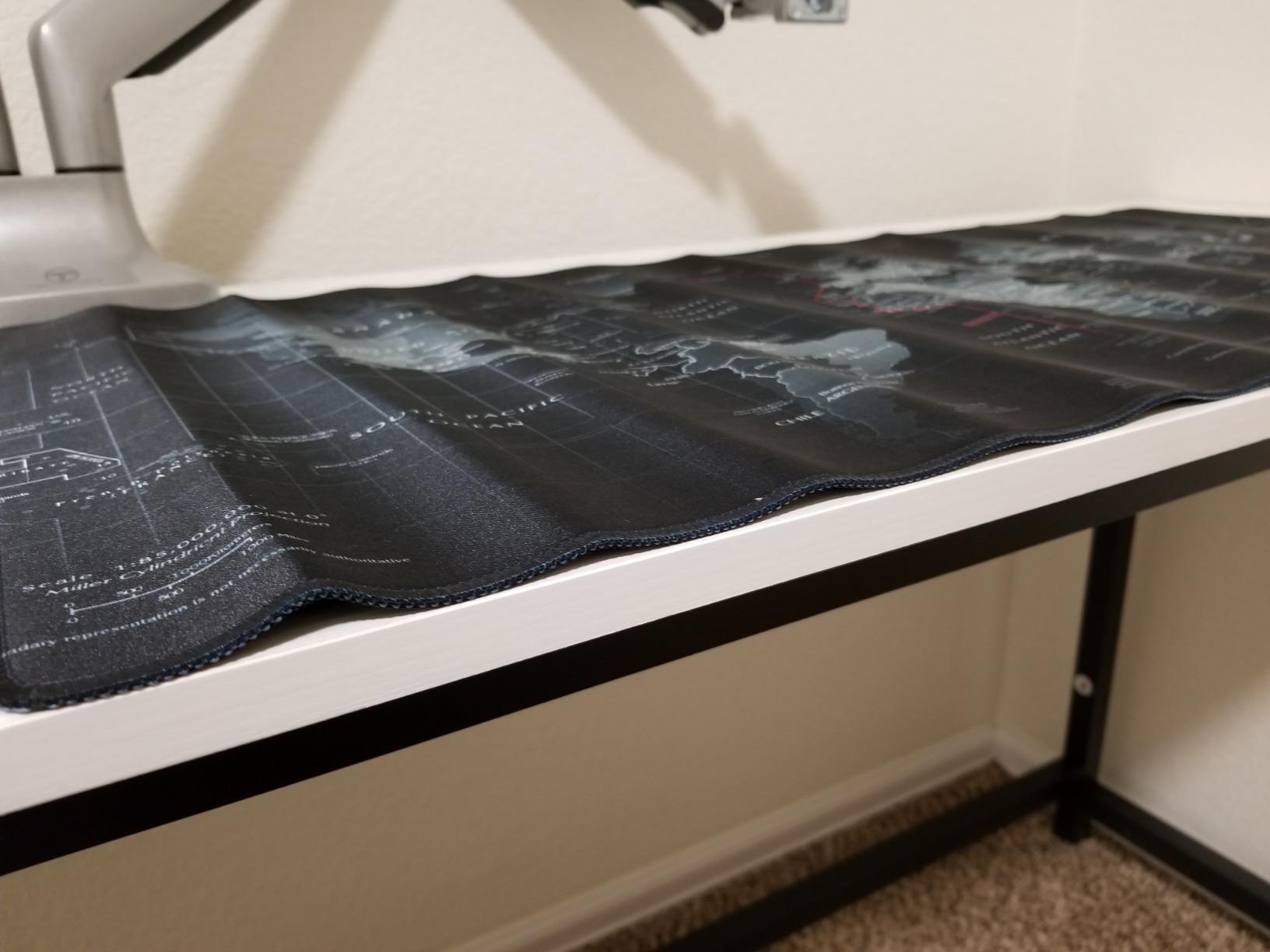 JIALONG Large Gaming Mouse Pad, Extended XXL Desk Mat 35.4×15.7 Inches Map customer photo 2