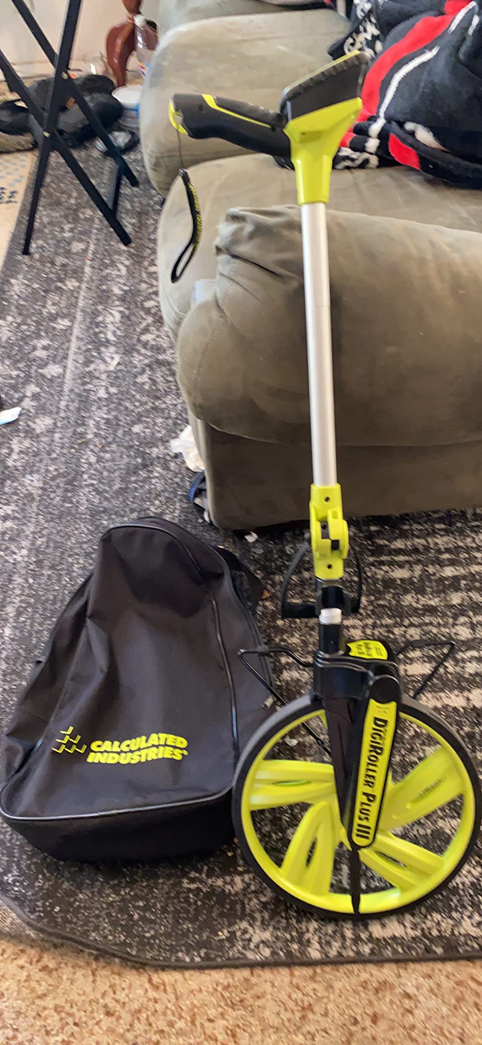 Calculated Industries #6575 DigiRoller Plus III 12.5 Inch Estimators Electronic Distance Measuring Wheel with Large Backlit Digital Display; Measure in Feet, Inches, Meters, Yards; FREE Carrying Pack customer photo 1