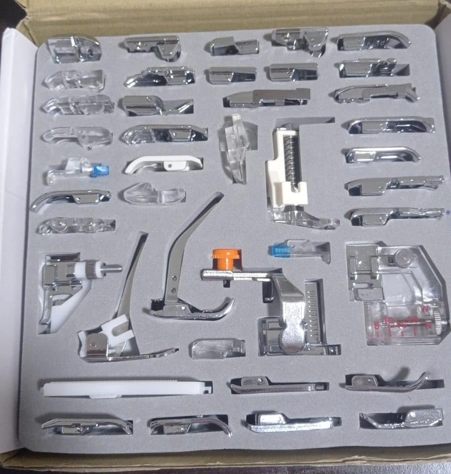 Sewing Machine Presser Feet Set 42 Pcs for Brother, Babylock, Singer, Janome, Elna, Toyota, New Home, Simplicity, Necchi, Kenmore, and Most of Low Shank Sewing Machines customer photo 1