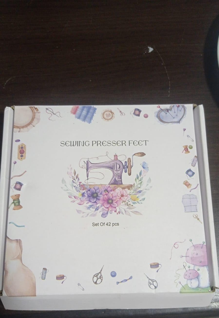 Sewing Machine Presser Feet Set 42 Pcs for Brother, Babylock, Singer, Janome, Elna, Toyota, New Home, Simplicity, Necchi, Kenmore, and Most of Low Shank Sewing Machines customer photo 2