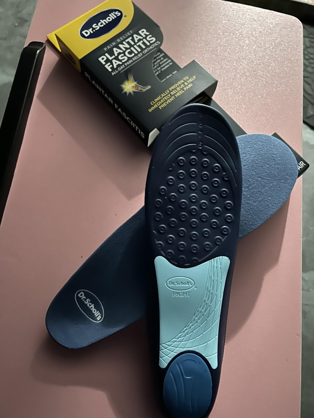 Dr. Scholl's Plantar Fasciitis Pain Relief Orthotic Insoles, Immediately Relieves Pain: Heel, Spurs, Arch Support, Distributes Foot Pressure, 1 Pair customer photo 1