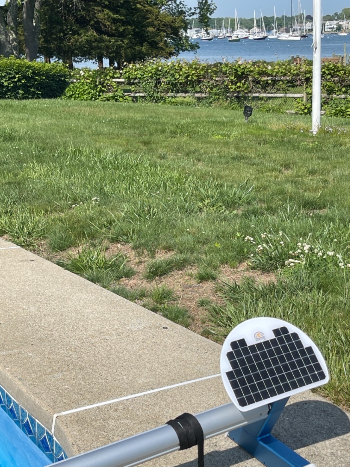 Automatic Solar Blanket Cover Reel/Roller - Remote Controlled, Solar Battery Charged/Powered, Motorized Units for 20x44' in-ground Swimming Pools customer photo 2