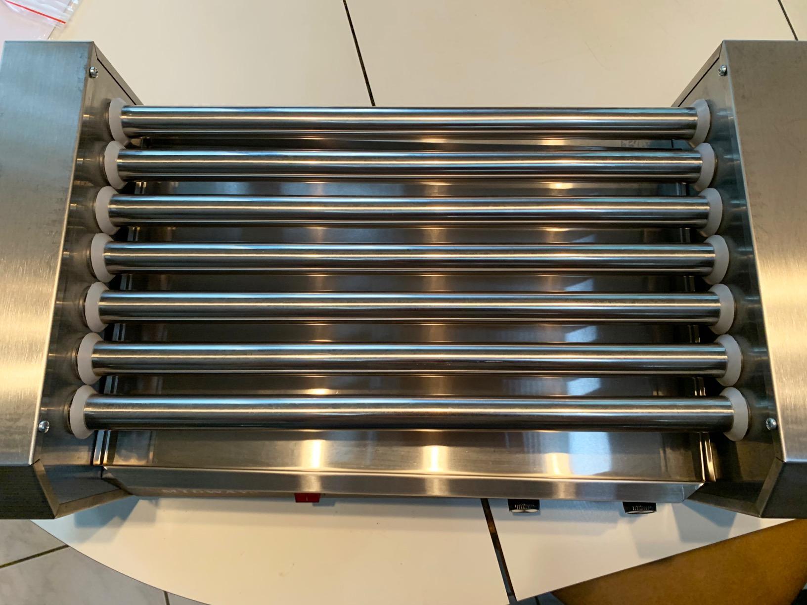 Olde Midway Electric 18 Hot Dog 7 Roller Grill Cooker Machine 900-Watt - Commercial Grade customer photo 1