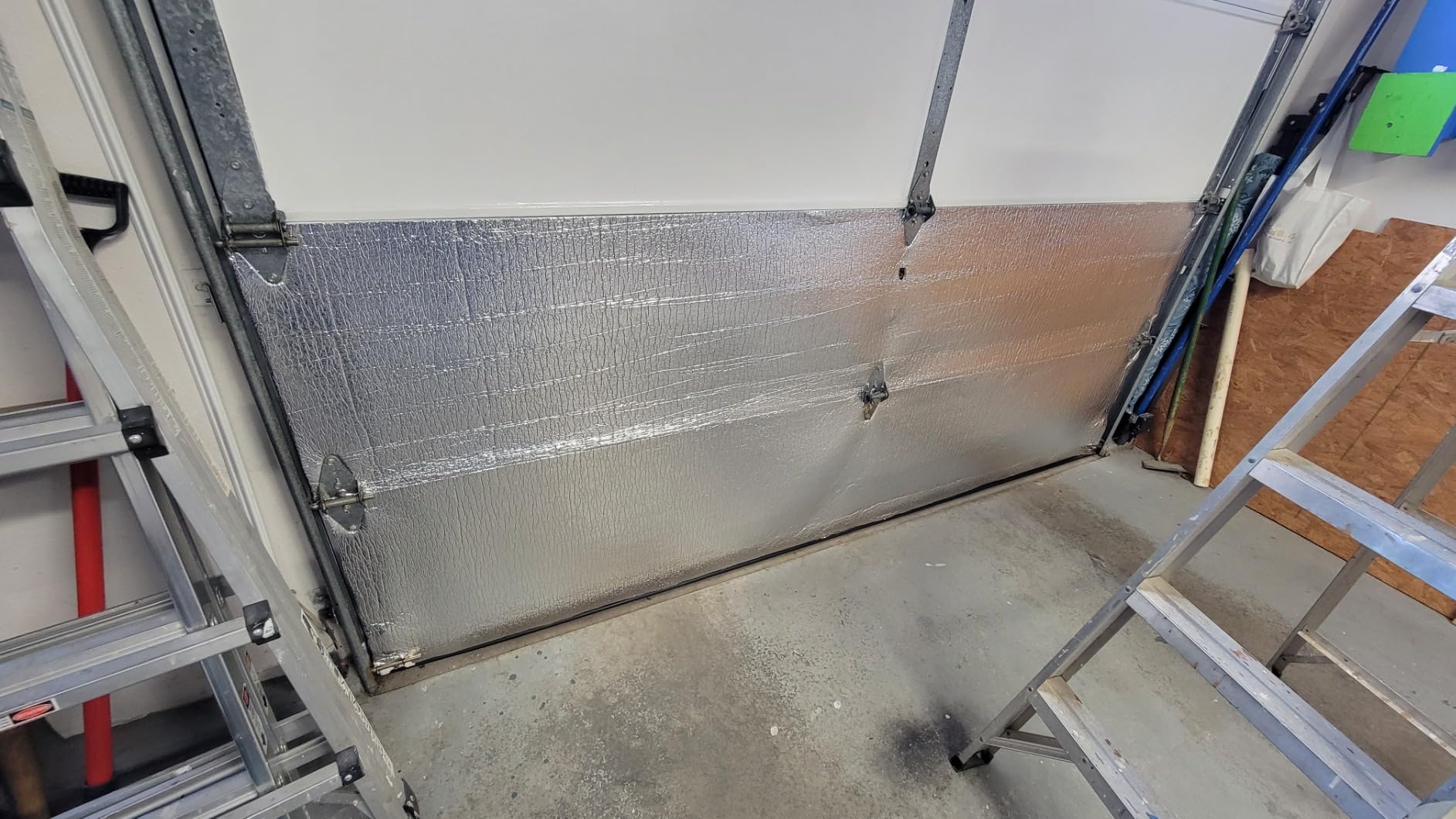 US Energy NASATECH (Pre-Cut for 16 Panel) 2 Car Garage Door Reflective Insulation Kit (R8) 1/4 thick w/ Super Heavy Duty Double Sided Foam Tape customer photo 2