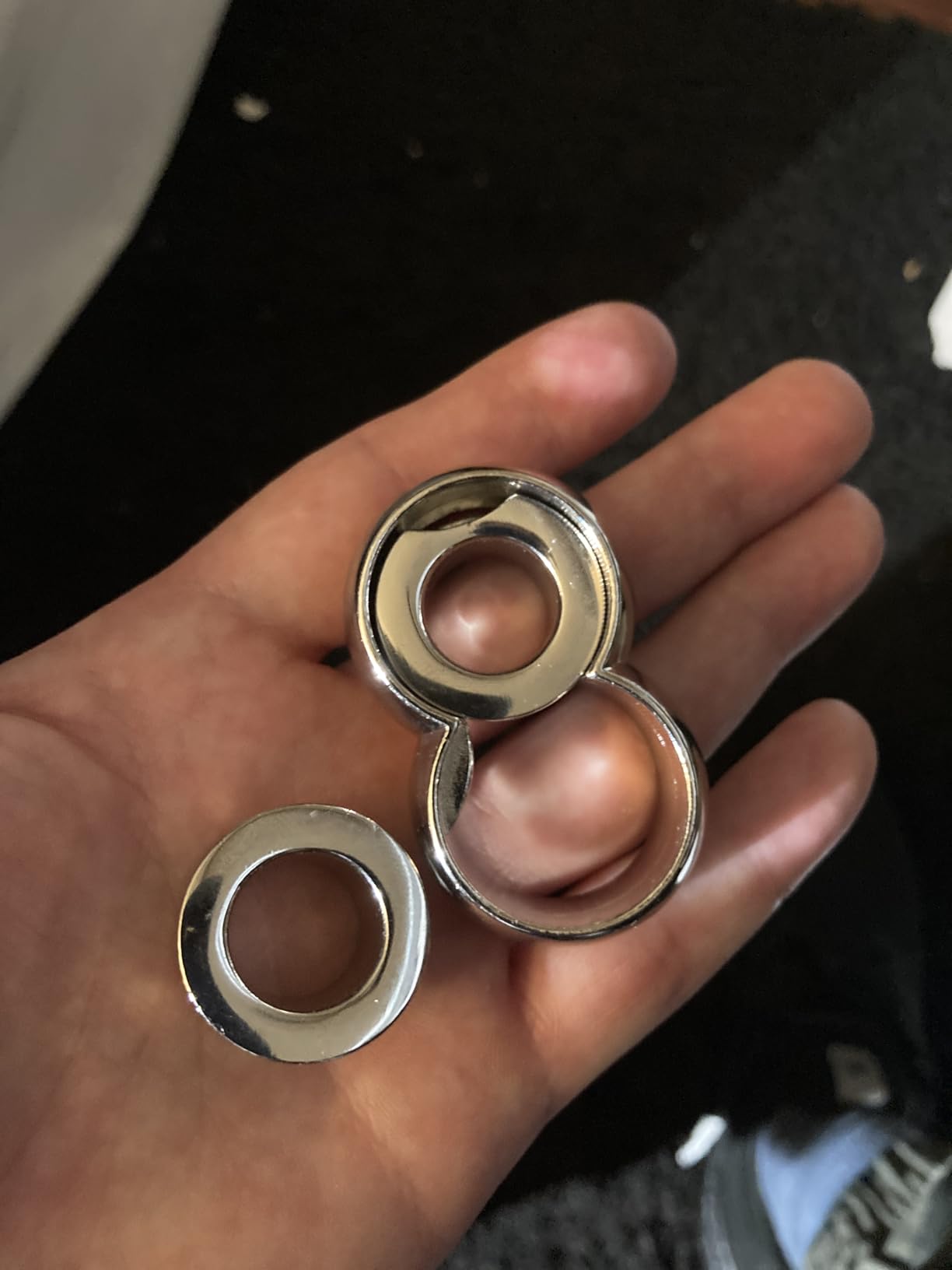 BePuzzled | Infinity Hanayama Metal Brainteaser Puzzle Mensa Rated Level 6, for Ages 12 and Up customer photo 1