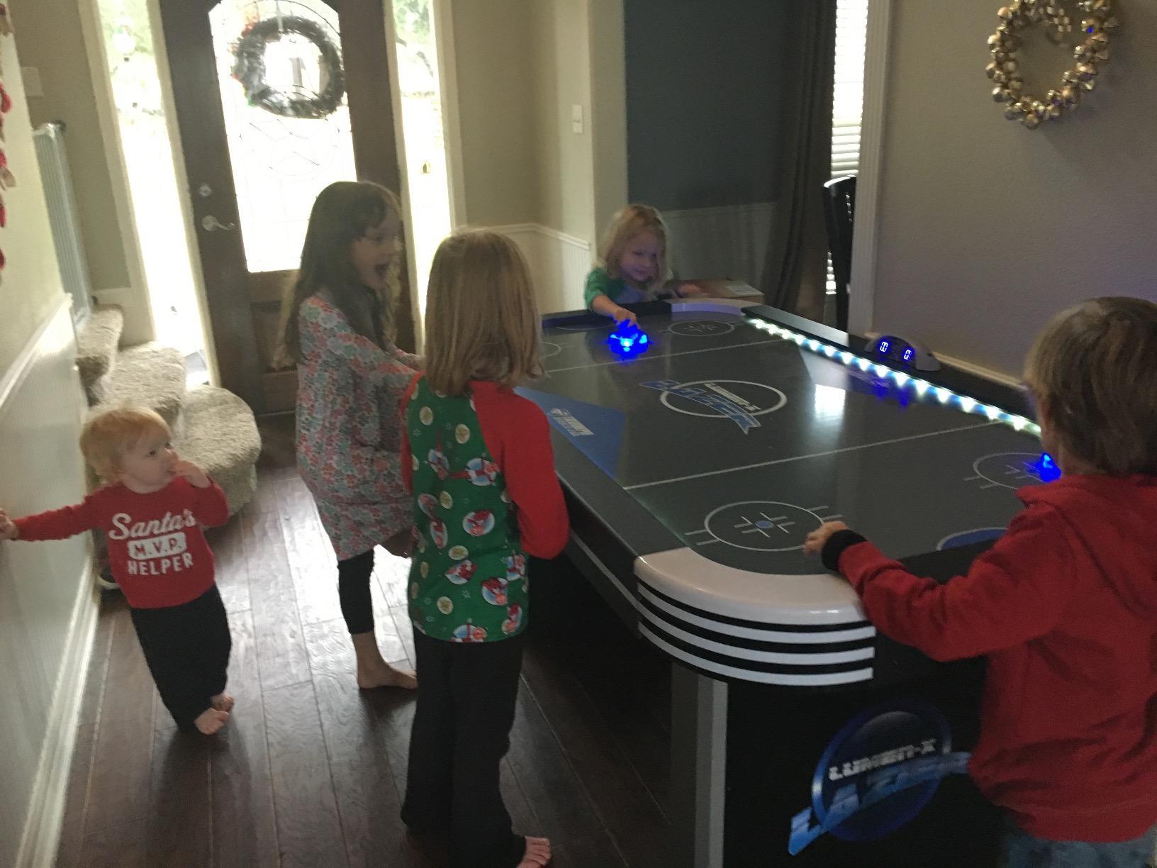 Triumph Sports Fire 'n Ice LED Light-Up Air Hockey Table customer photo 1