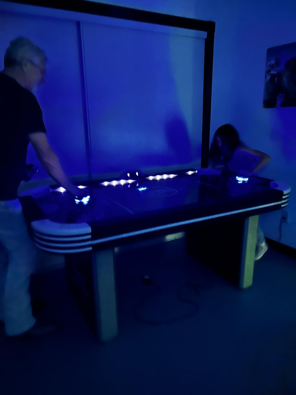 Triumph Sports Fire 'n Ice LED Light-Up Air Hockey Table customer photo 2