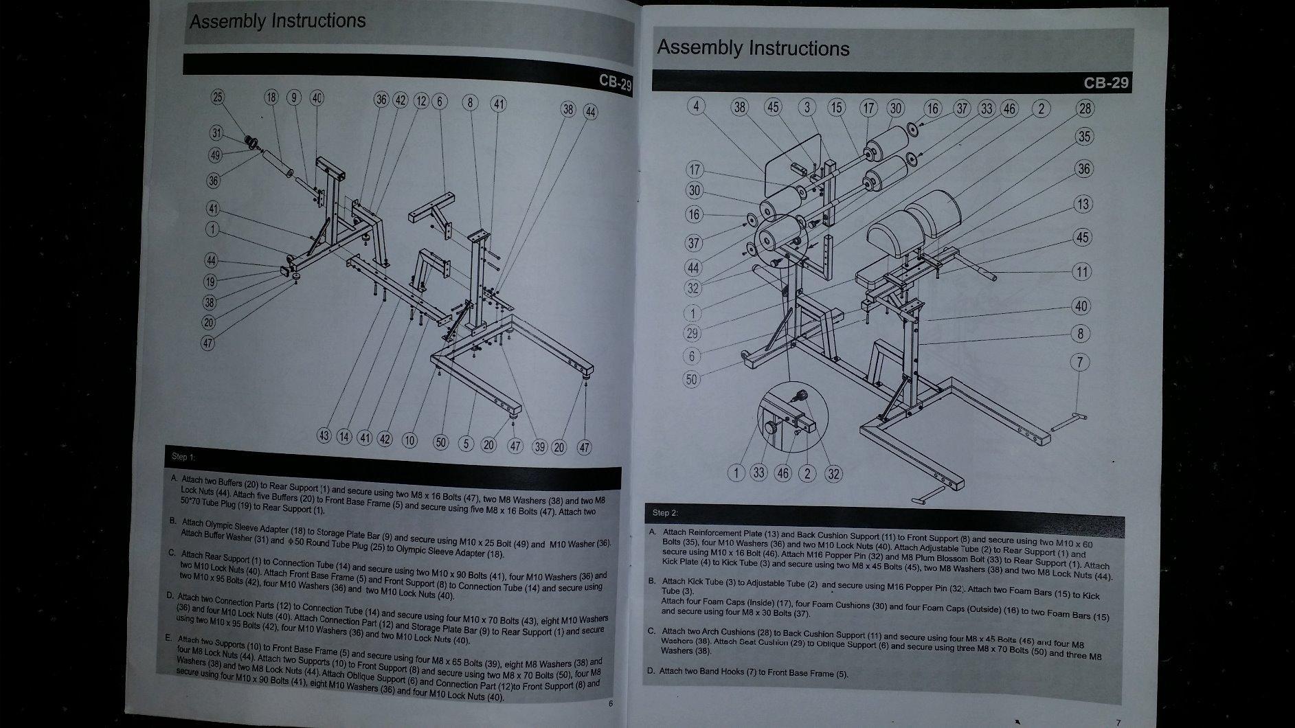 Valor Fitness Adjustable Glute Ham Developer (GHD) - Strength Training Machine for Core, Butt, Hips & Back Workouts with Band Pegs & Plate Storage for Home Gym customer photo 2