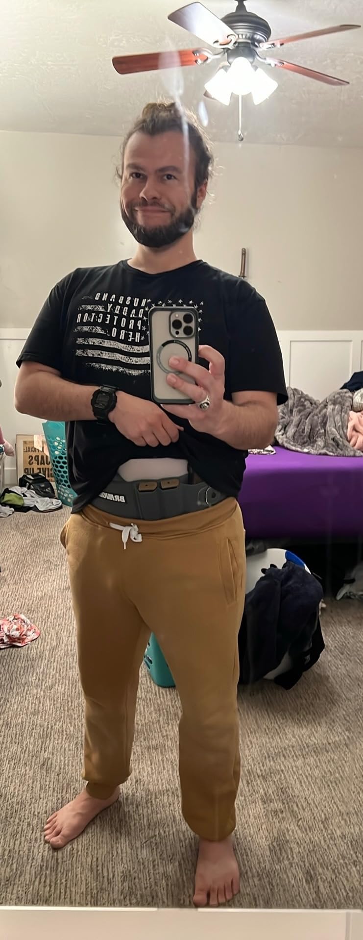 BRAVOBELT Belly Band Holster - by BRAVOBELT Athletic Performance Holster for Running, Jogging, Hiking customer photo 2