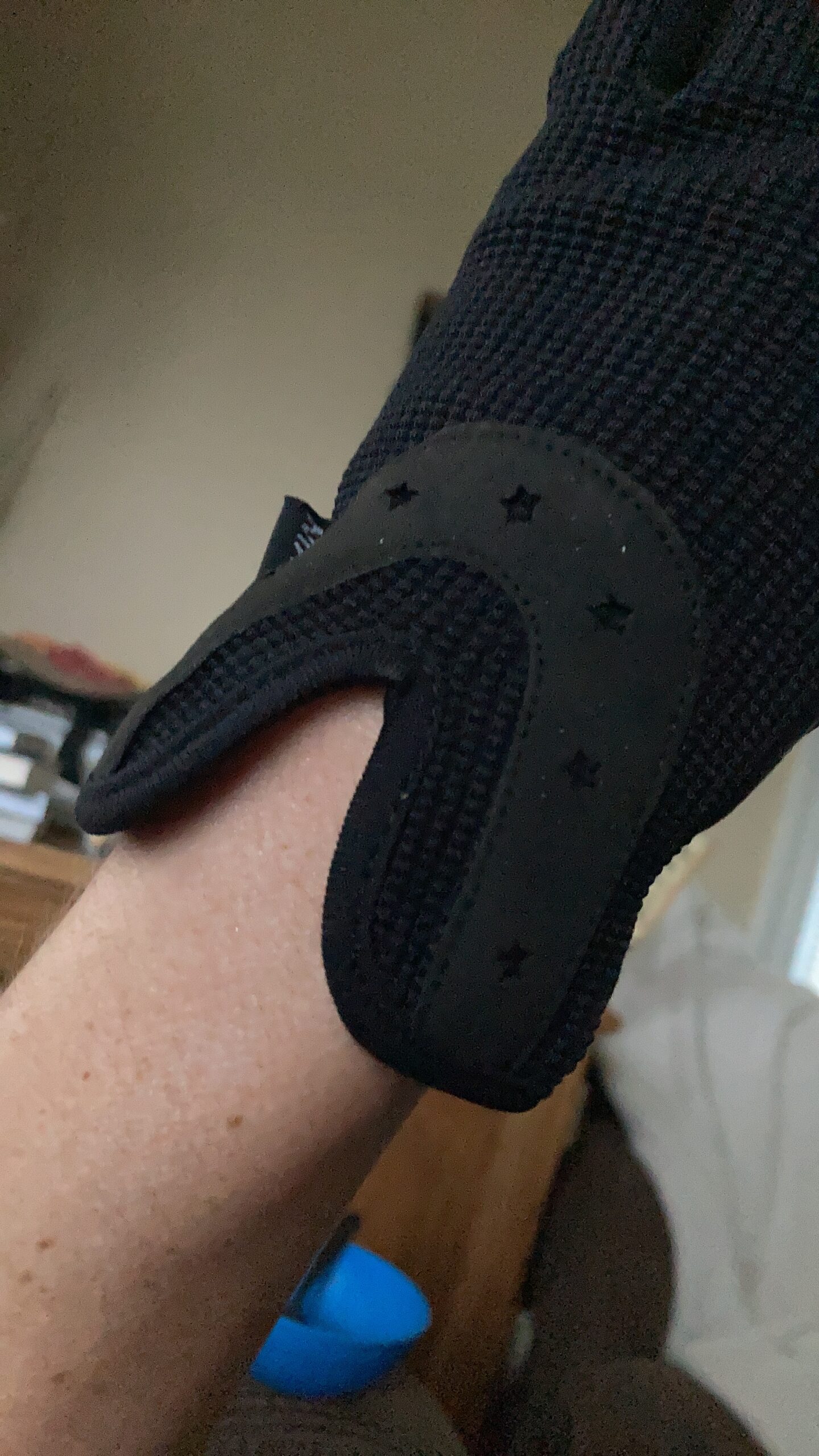 Ladies Women Horse Riding Gloves Cotton Dublin Track Fabric Shires Gloves Leather Equestrian Gloves customer photo 1