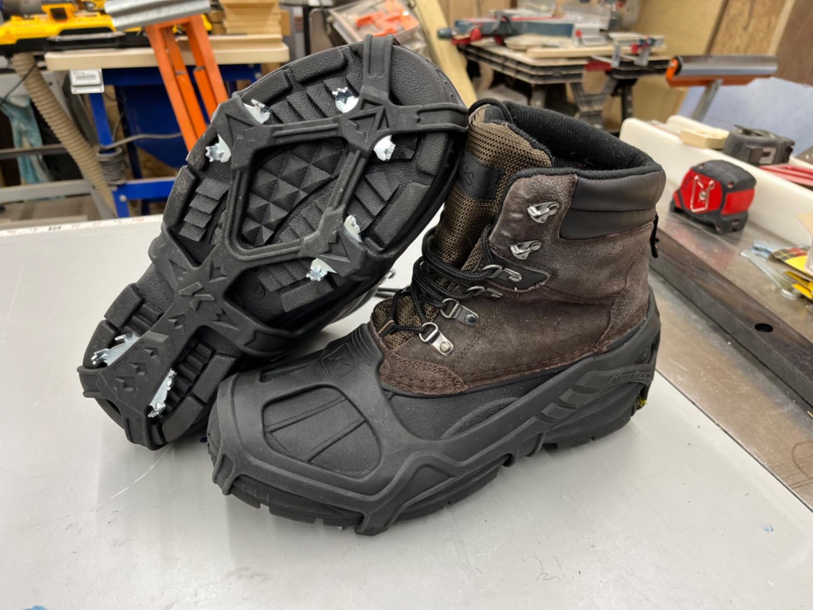 Korkers Apex Ice Cleat - Aggressive and Durable Ice Traction - 20 Multi-Directional Saw-Tooth Spikes customer photo 1