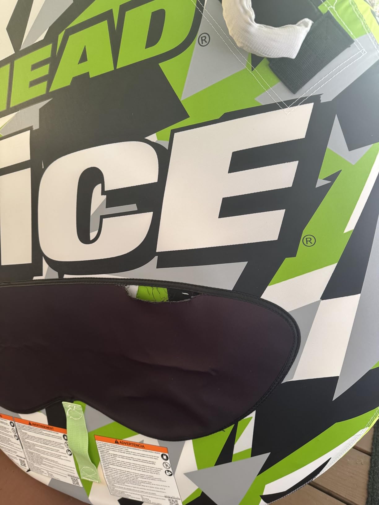 Airhead Slice Towable 2-4 Rider Models, Tube for Boating and Water Sports, Heavy Duty Full Nylon Cover with Zipper, EVA Foam Pads, and Patented Speed Safety Valve for Easy Inflating & Deflating customer photo 2