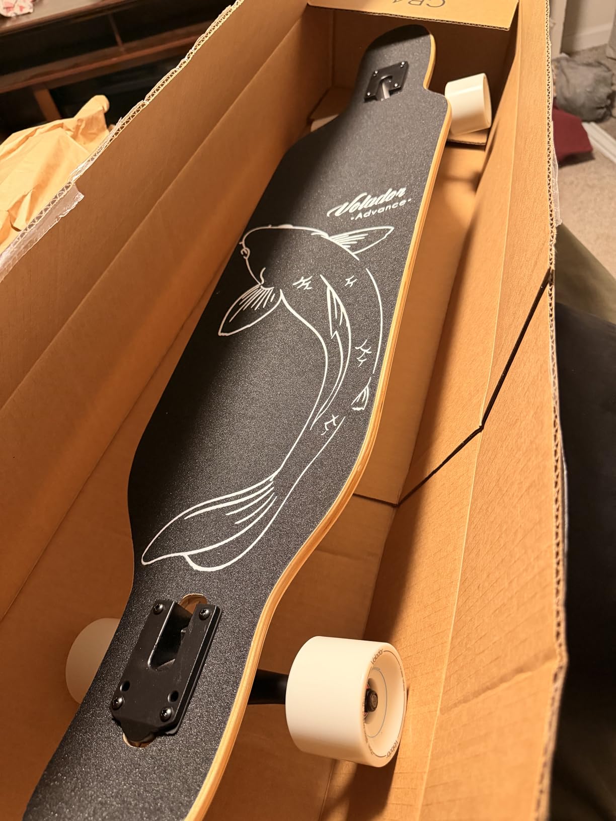 VOLADOR Urban Freeride Pro Longboard| Adaptive Cruiser 42inch| North America Maple| Camber Concave Drop Through Longboard Complete| Setup for Urban Commuting customer photo 1