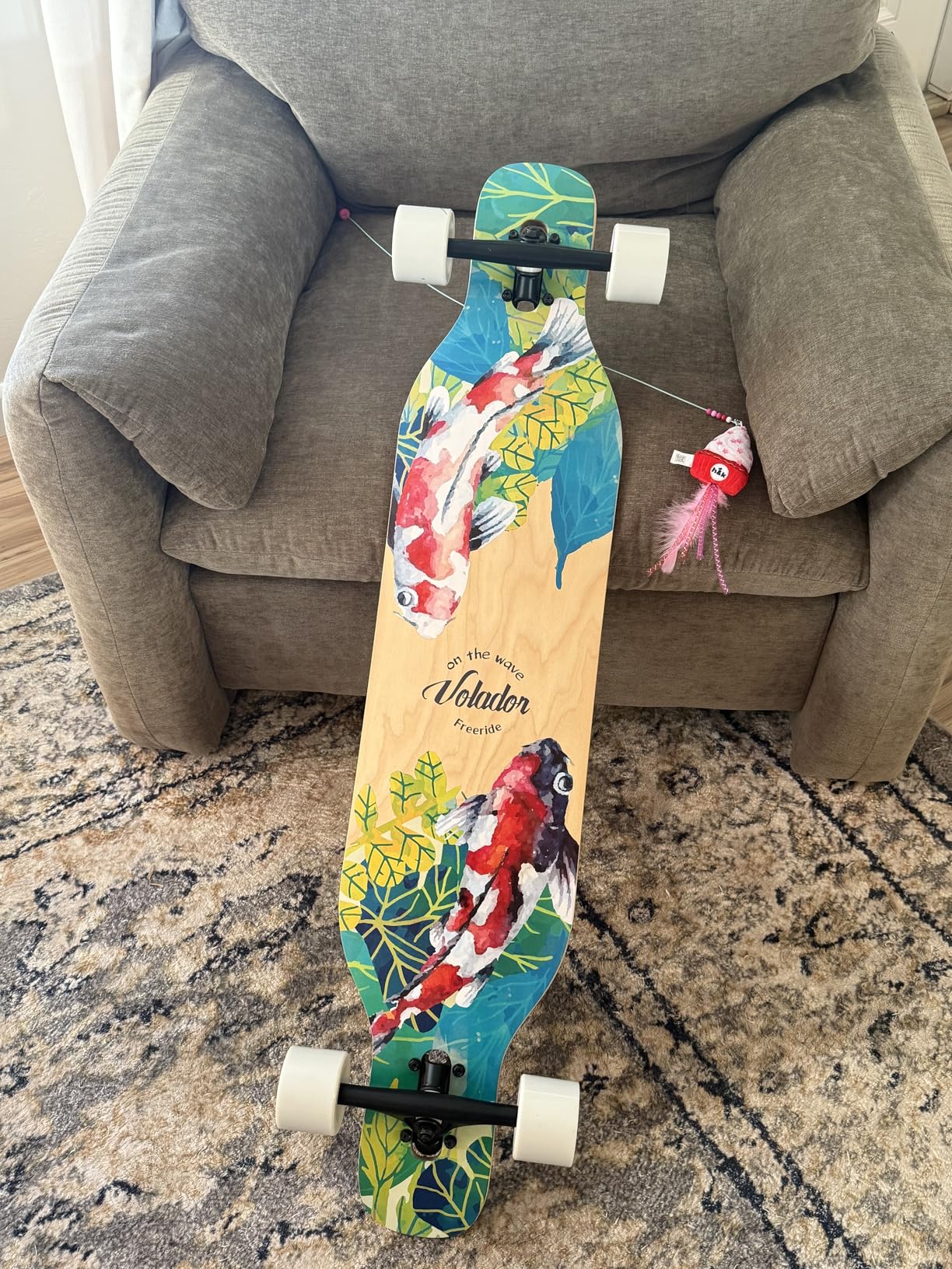 VOLADOR Urban Freeride Pro Longboard| Adaptive Cruiser 42inch| North America Maple| Camber Concave Drop Through Longboard Complete| Setup for Urban Commuting customer photo 2
