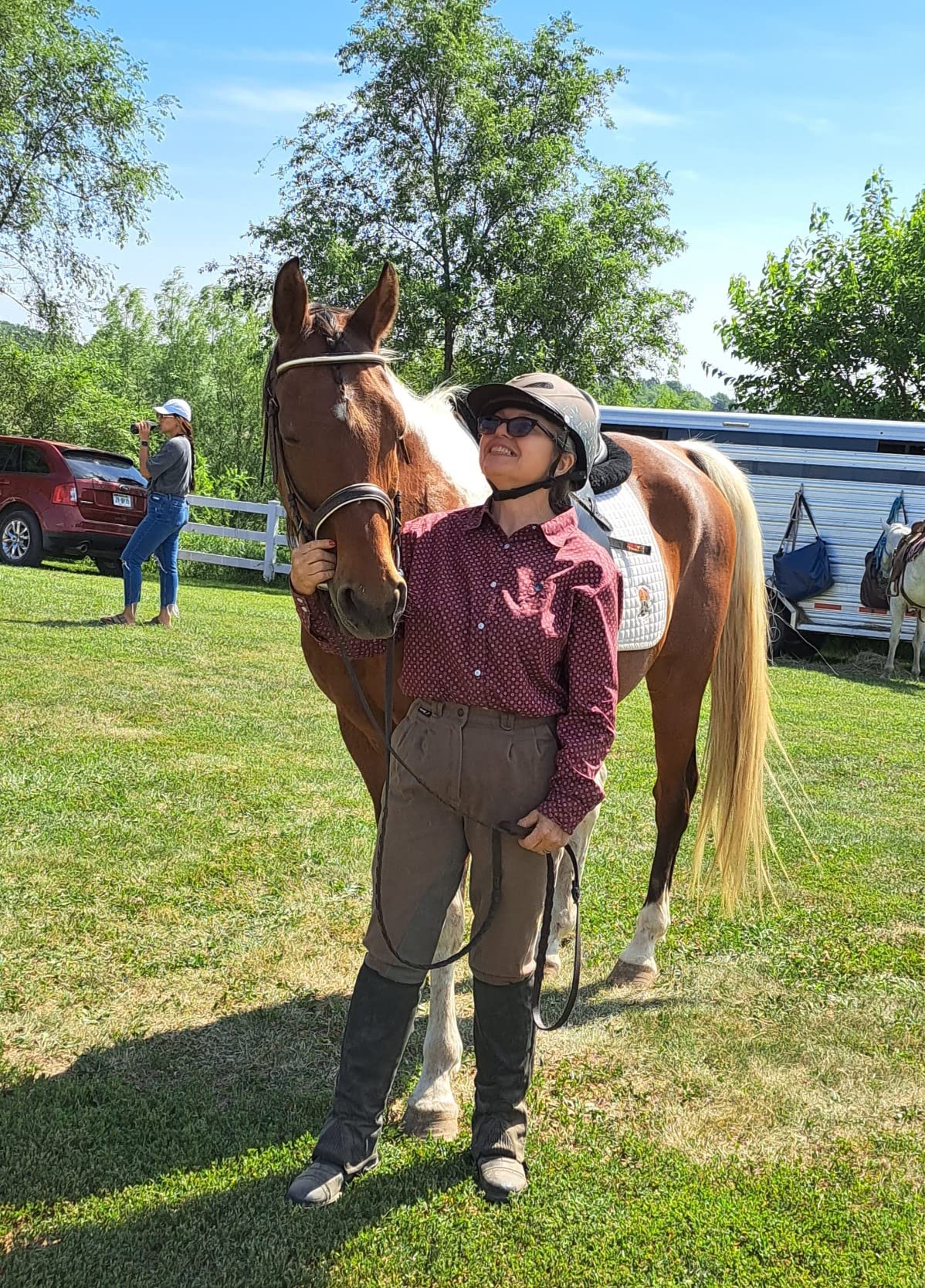 Troxel Dakota Trail Horse Riding Helmet, Low-Profile Light Adjustable Design, Safety Horseback Riding Gear customer photo 1