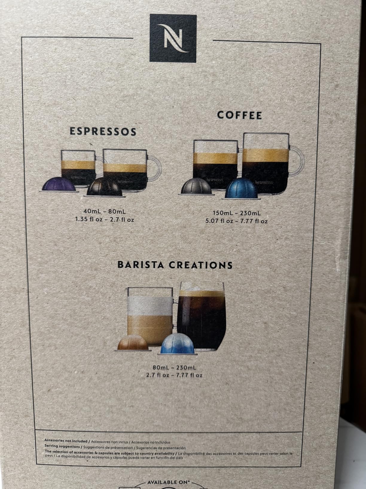 Nespresso Vertuo Plus Coffee and Espresso Maker by De'Longhi, Grey customer photo 2