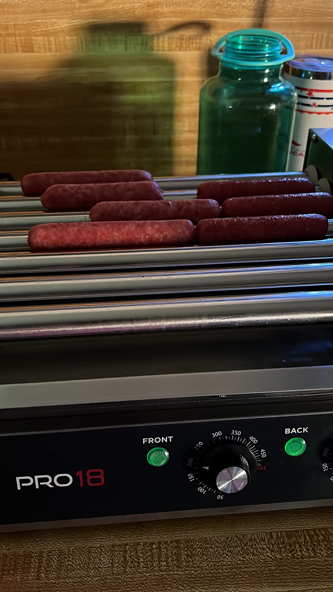 Olde Midway Electric 30 Hot Dog 11 Roller Grill Cooker Machine with Cover 1400-Watt - Commercial Grade customer photo 2