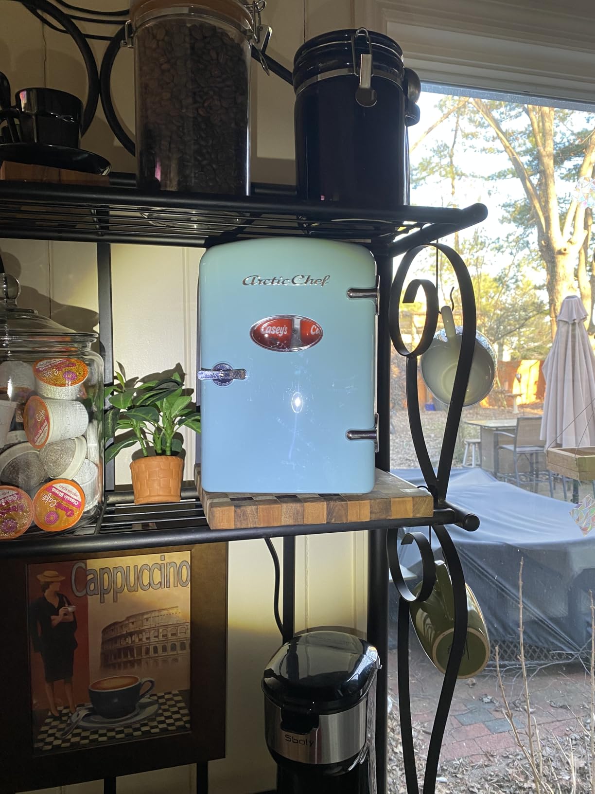 ARCTIC CHEF Compact refrigerators Multi Colors, Office Product, small meal cool, Beverage, Drinks (Blue) customer photo 2