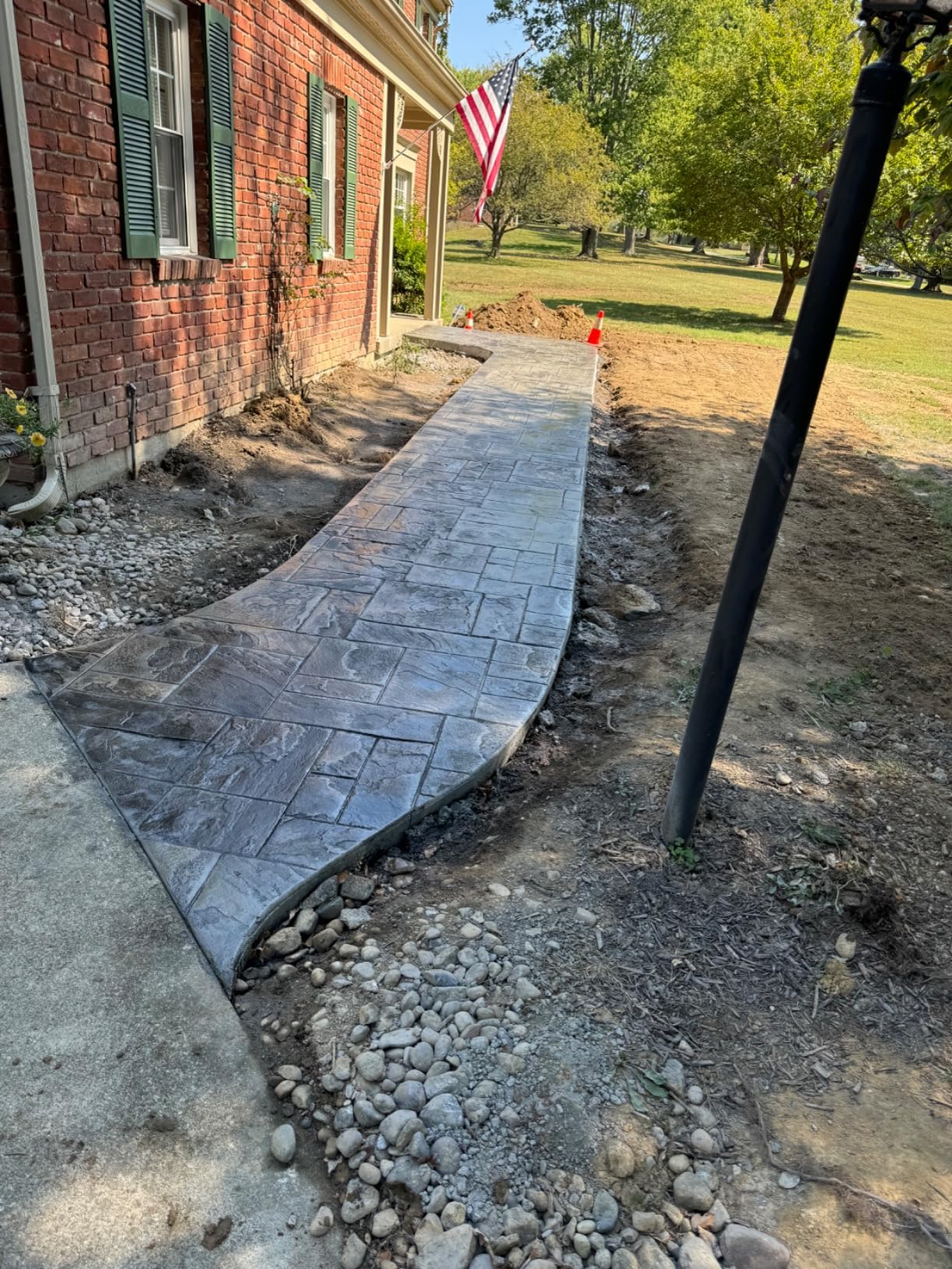 Ashler Notched Slate Concrete Stamp Set by Walttools | Decorative Tile Pattern Polyurethane Texturing Mats, Sturdy, Realistic Detail (8 Piece) customer photo 2