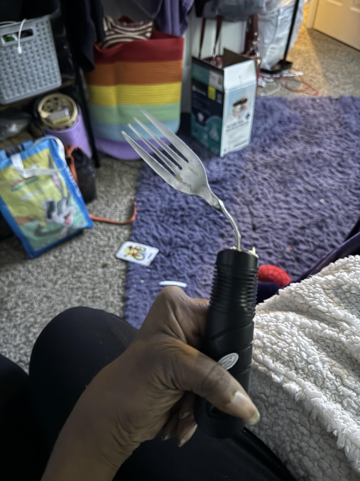 Vive Adaptive Utensil Set - Arthritis Aid Silverware for Parkinsons, Hand Tremors - Easy Grip for Shaking and Trembling Hands - Heavy Stainless Steel Spoon (Regular) customer photo 2