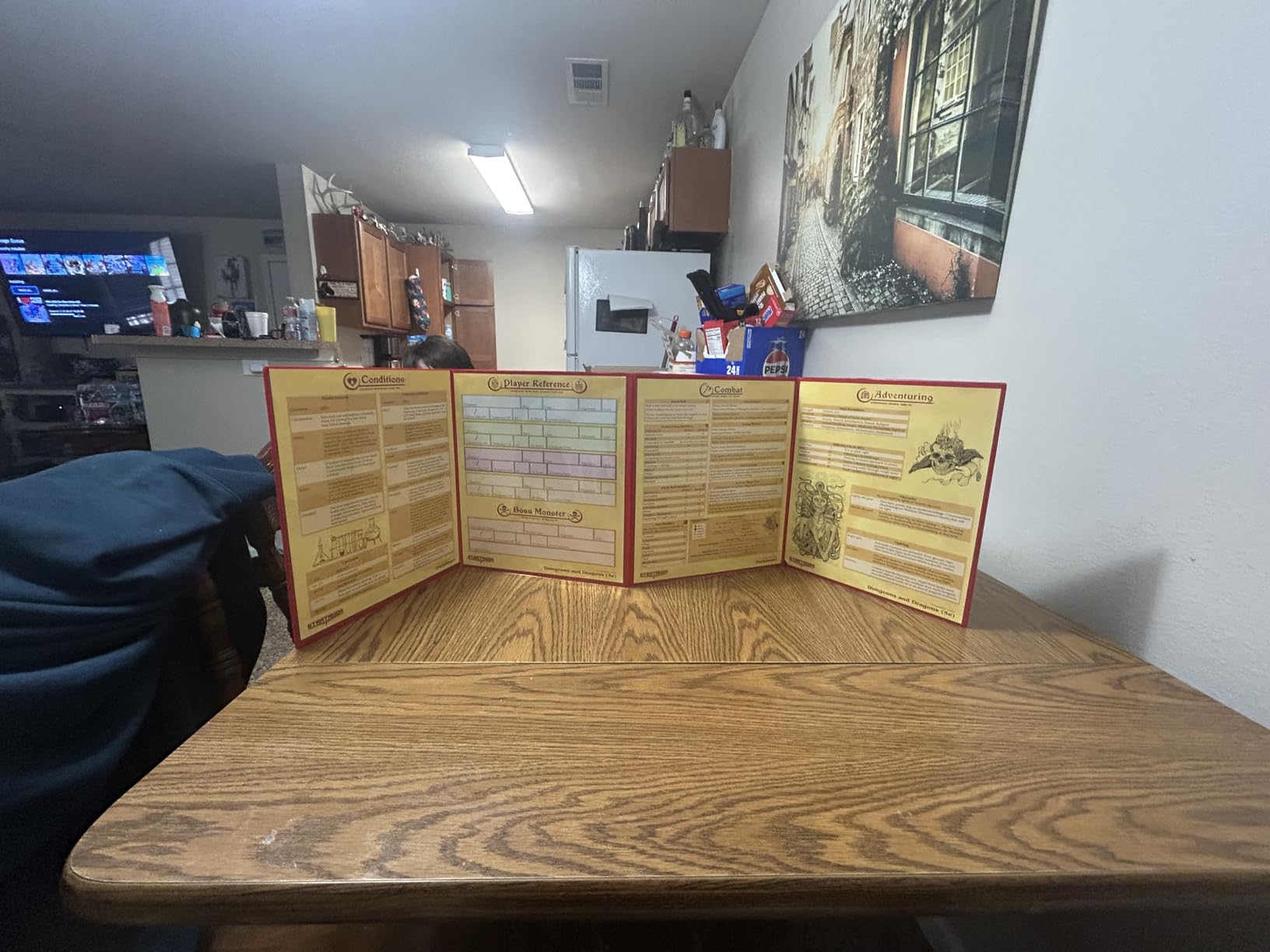 Stratagem The Master's Tome 4-Panel Customizable GM Screen with Free Inserts - Dry Erase, Dungeon & Game Master Accessory for Tabletop RPG Campaigns customer photo 1