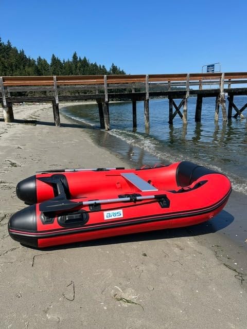 BRIS 8.8ft Inflatable Boat Dinghy Tender Fishing Pontoon Boat with Aluminum Floor customer photo 2