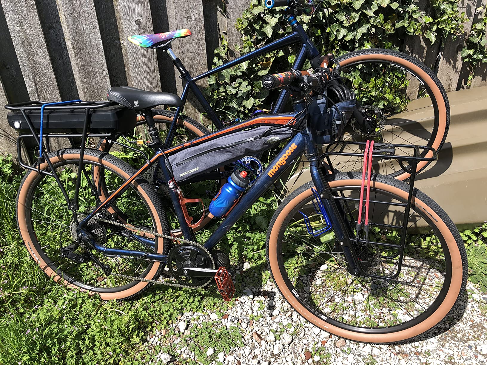 Mongoose Men's Elroy Adventure Bike 700C Wheel Bicycle, Blue, 54cm frame size customer photo 1