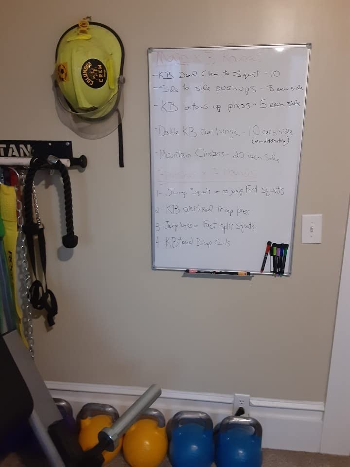 Lockways Magnetic Dry Erase Board, 36 x 24 Inch Magnetic Whiteboard White Board, 1 Dry Erase Markers, 2 Magnets for School, Home, Office customer photo 2