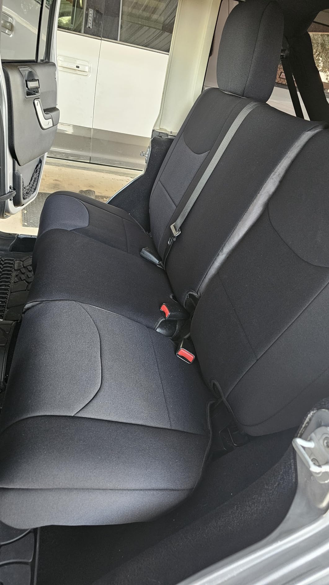 Rough Country Neoprene Seat Covers for Jeep Wrangler JK 4-Door (2013-2018) - Waterproof & UV Resistant, Foam Padded, Front & Rear Seat Cover Set customer photo 2