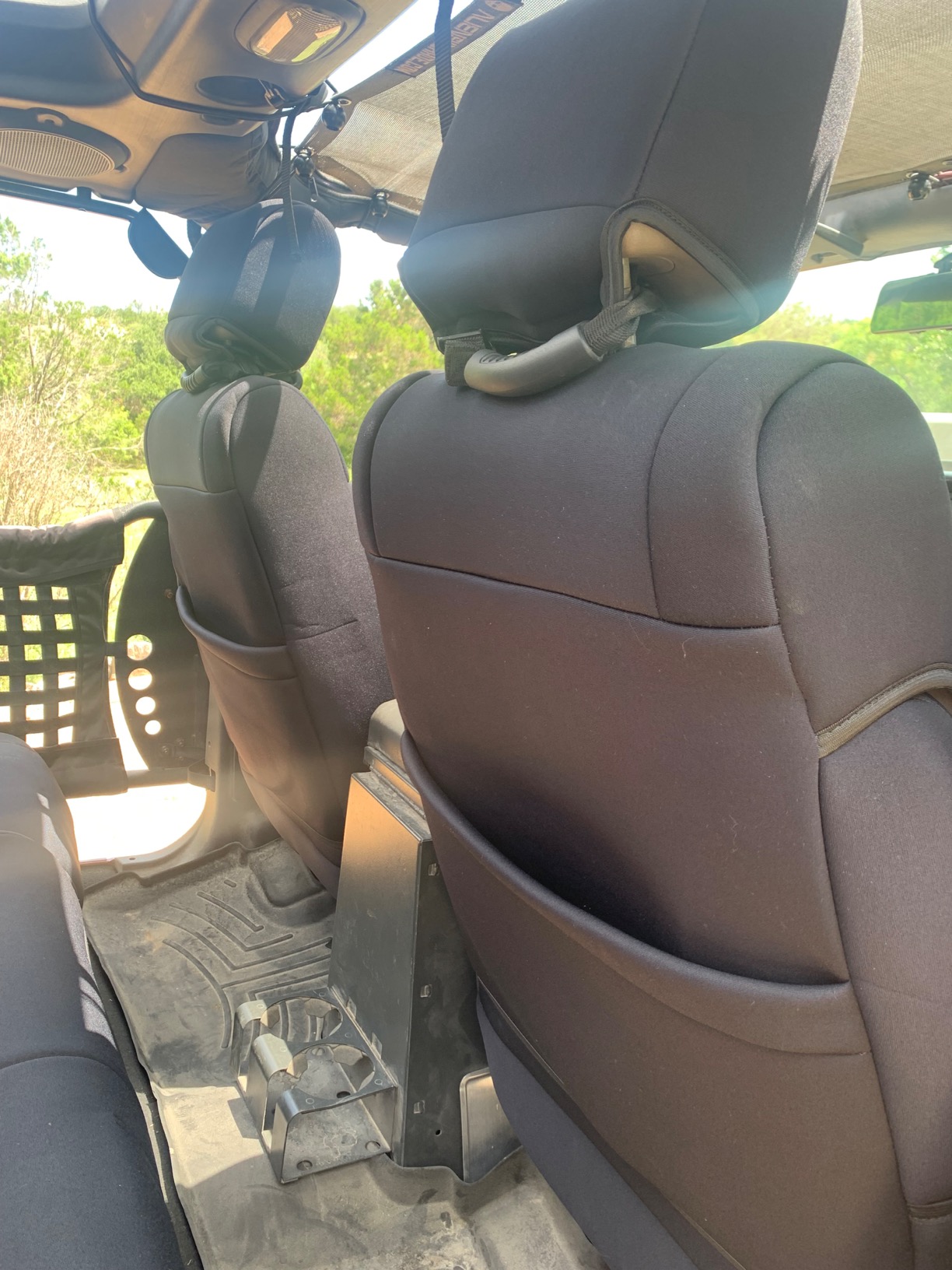 Rough Country Neoprene Seat Covers for Jeep Wrangler Unlimited 4-Door (2008-2010) - Waterproof & UV Resistant, Foam Padded, Front & Rear Seat Cover Set customer photo 1