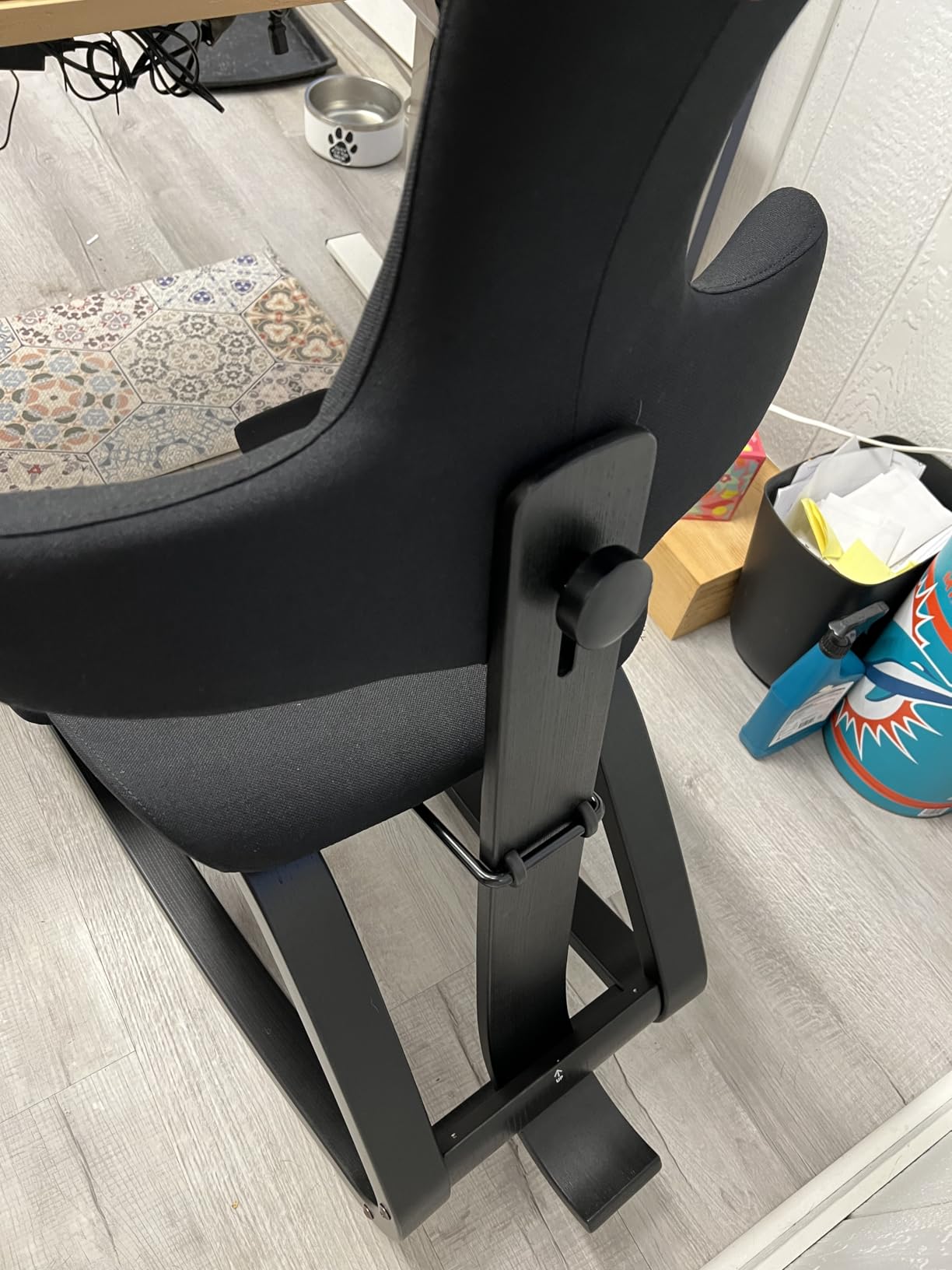 ThatSit Balans Adjustable Ergonomic Kneeling Chair with Backrest, 10-Year Limited Warranty, Designed by Peter Opsvik, Black/Black customer photo 1