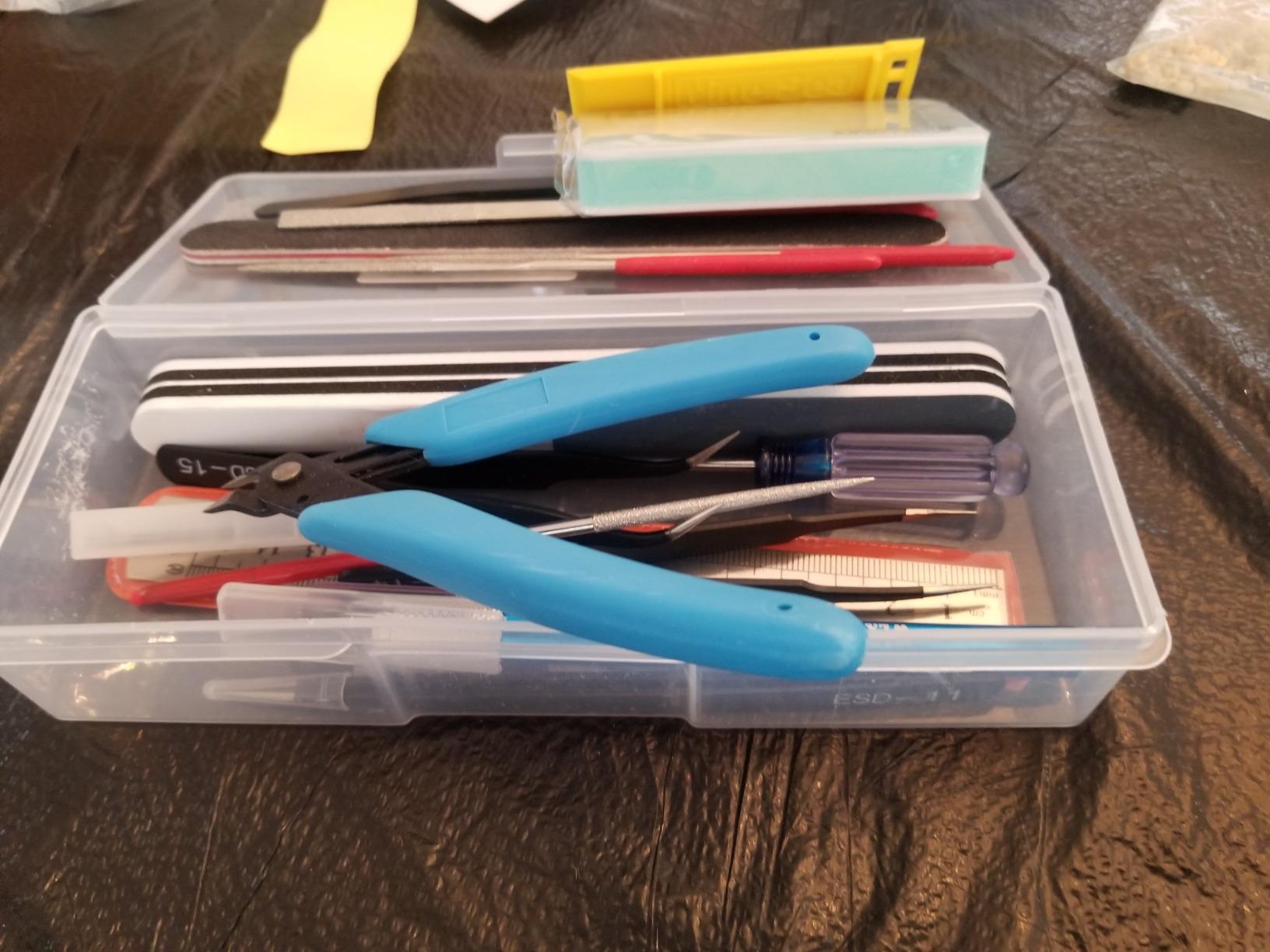 Professional 20 PCS Model Tools Kit Modeler Basic Tools Craft Set Hobby Building Tools Kit for Gundam Car Model Building Repairing and Fixing(I) customer photo 2